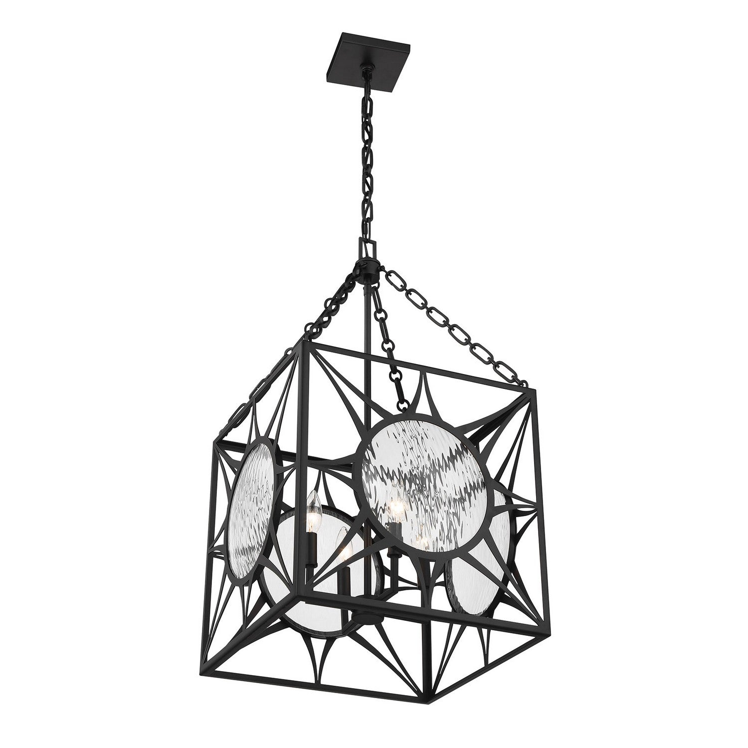 Savoy House - 3-5063-4-89 - Four Light Pendant - Balfour - Matte Black