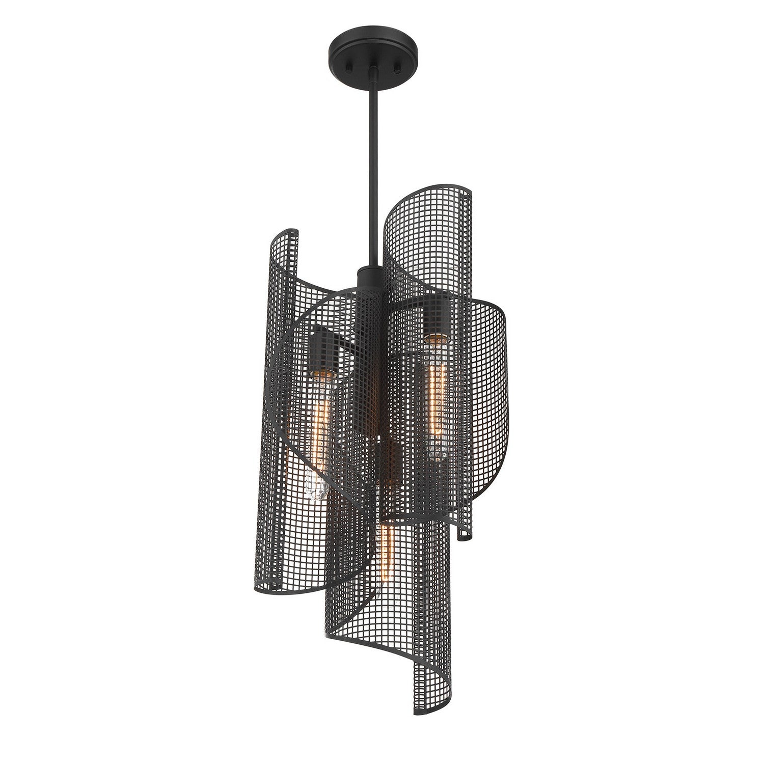Savoy House - 3-8033-3-89 - Three Light Pendant - Hillbourne - Matte Black