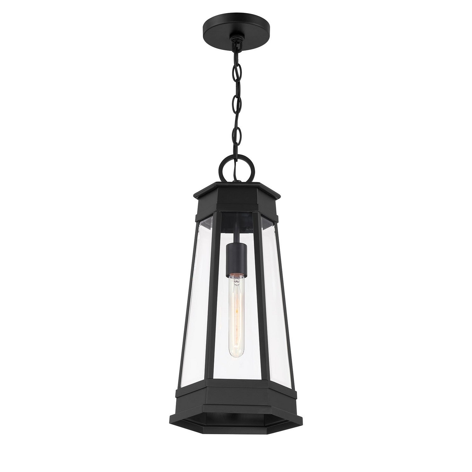 Savoy House - 5-208-BK - One Light Outdoor Hanging Lantern - Payne - Matte Black