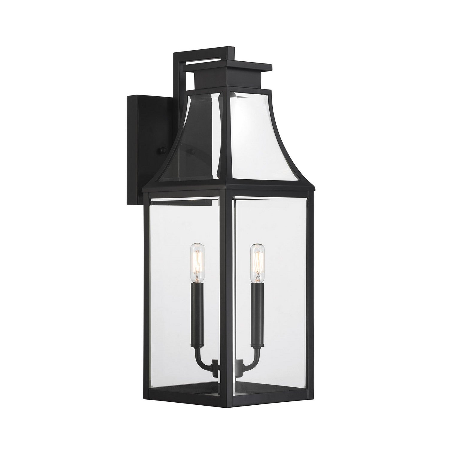 Savoy House - 5-607-BK - Two Light Outdoor Wall Lantern - Emery - Matte Black