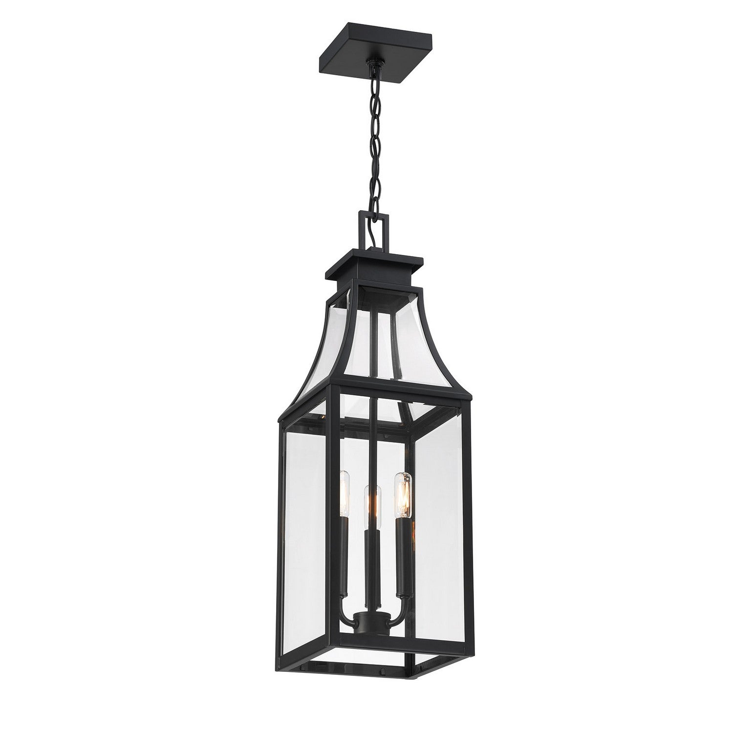 Savoy House - 5-608-BK - Three Light Outdoor Hanging Lantern - Emery - Matte Black