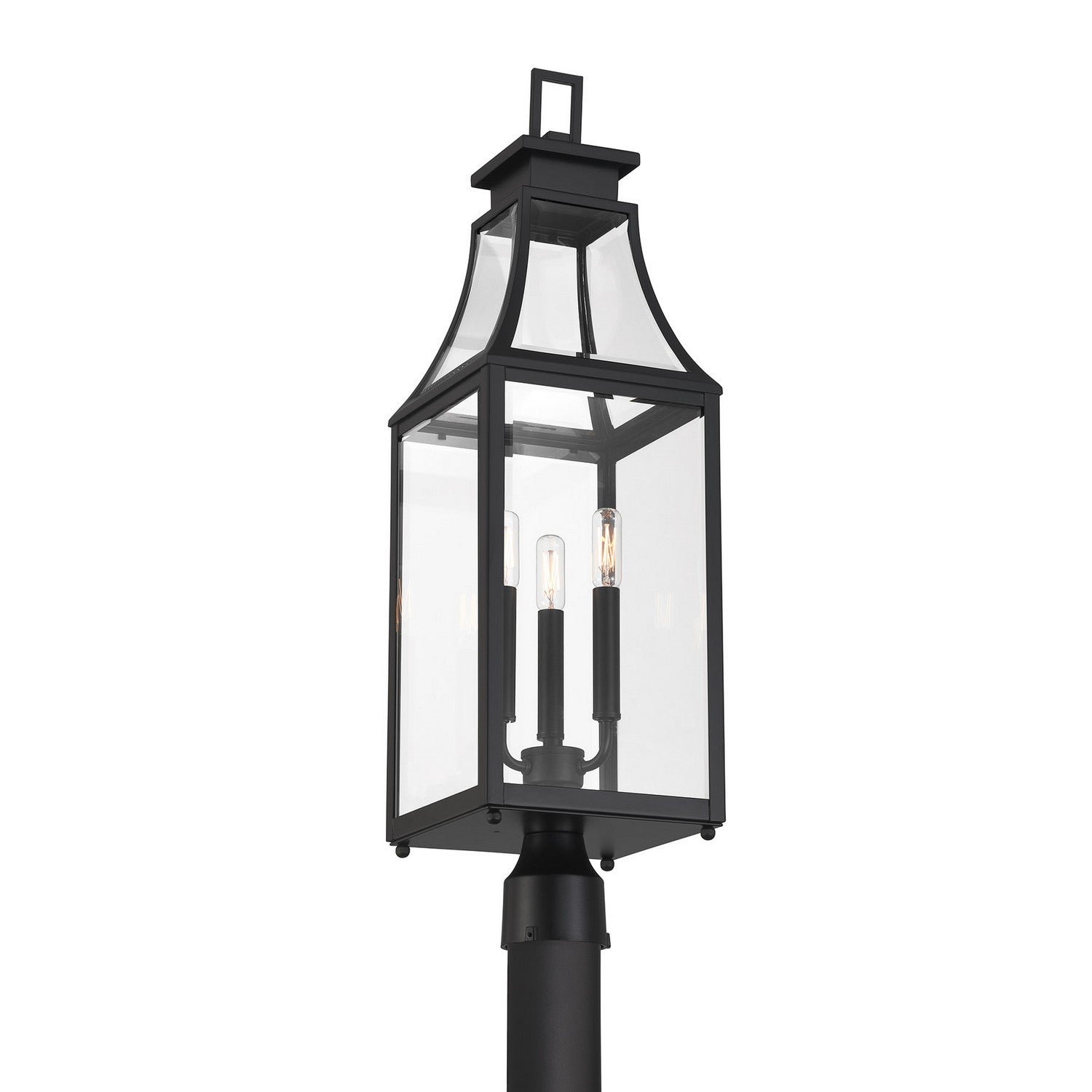 Savoy House - 5-609-BK - Three Light Outdoor Post Lantern - Emery - Matte Black