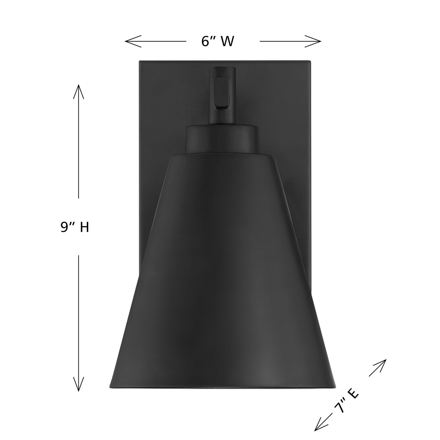 Savoy House - 5-805-DS-BK - One Light Outdoor Wall Lantern - Ryder - Matte Black