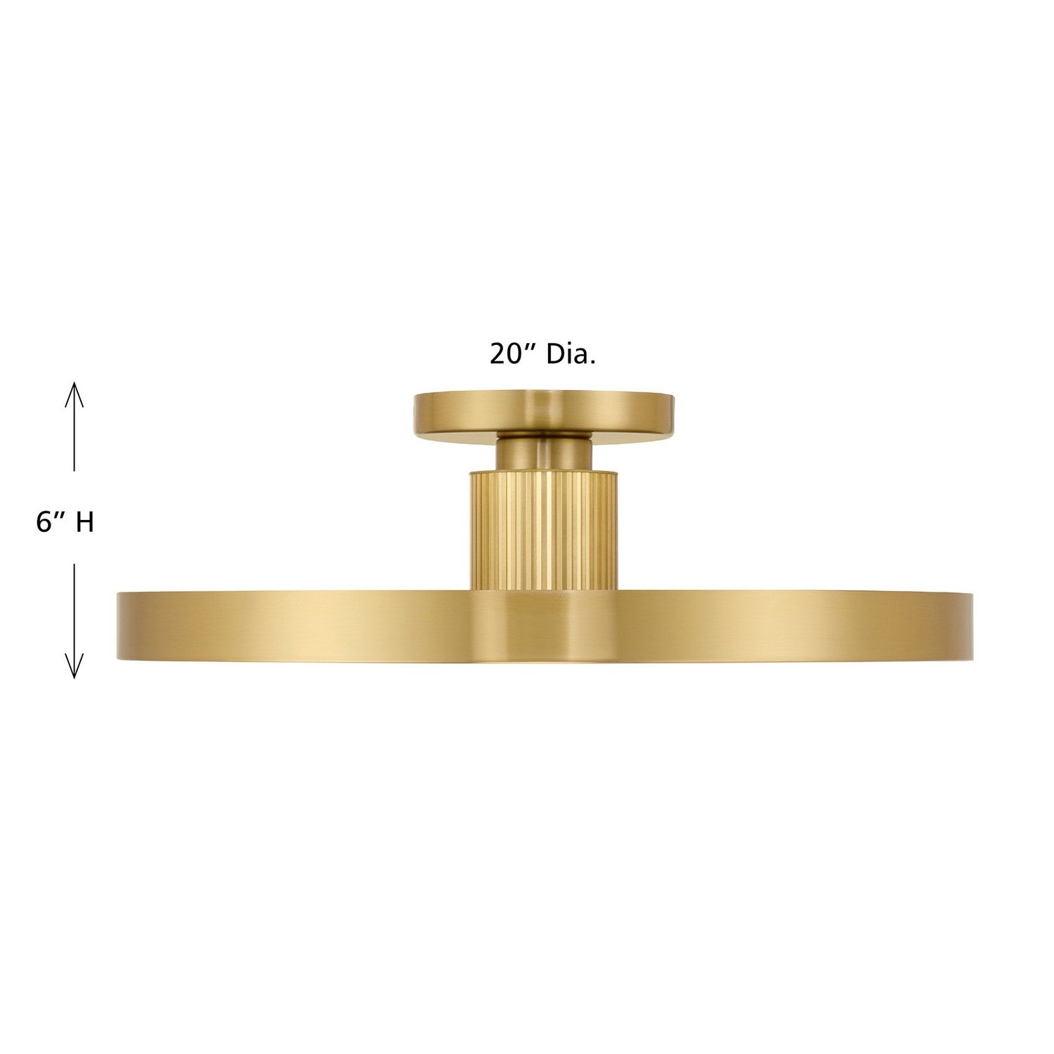 Savoy House - 6-2969-1-322 - LED Semi-Flush Mount - Thayer - Warm Brass