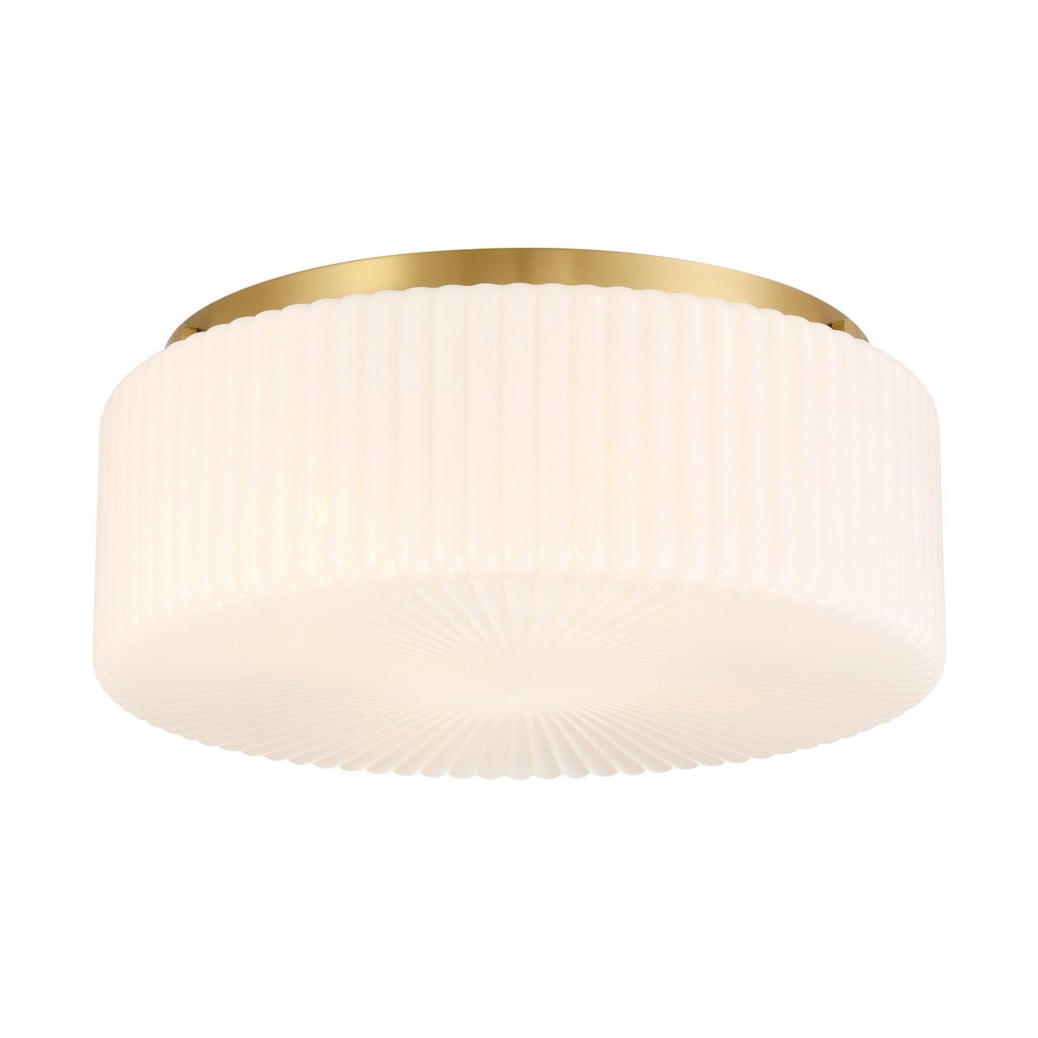Savoy House - 6-4187-4-322 - Four Light Flush Mount - Edgemont - Warm Brass