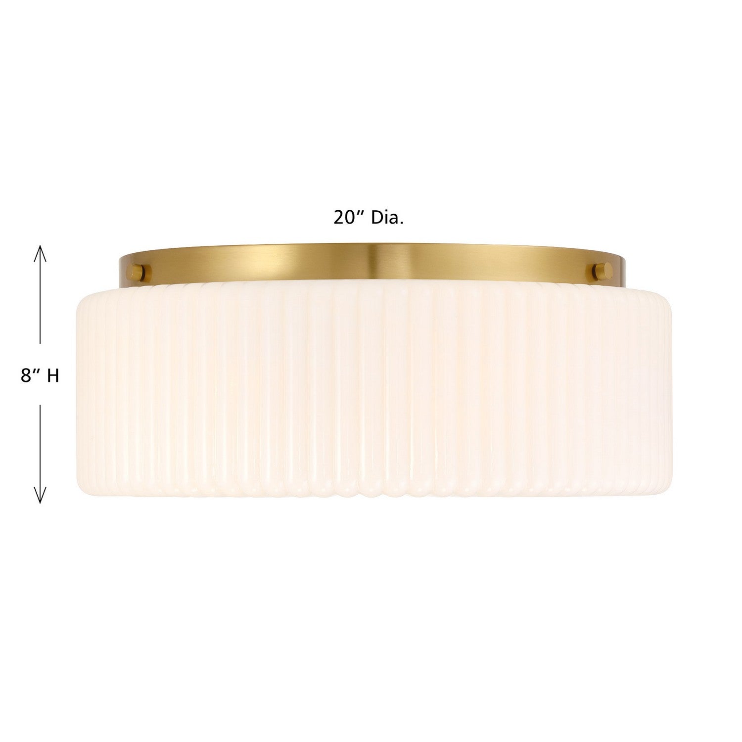 Savoy House - 6-4187-4-322 - Four Light Flush Mount - Edgemont - Warm Brass