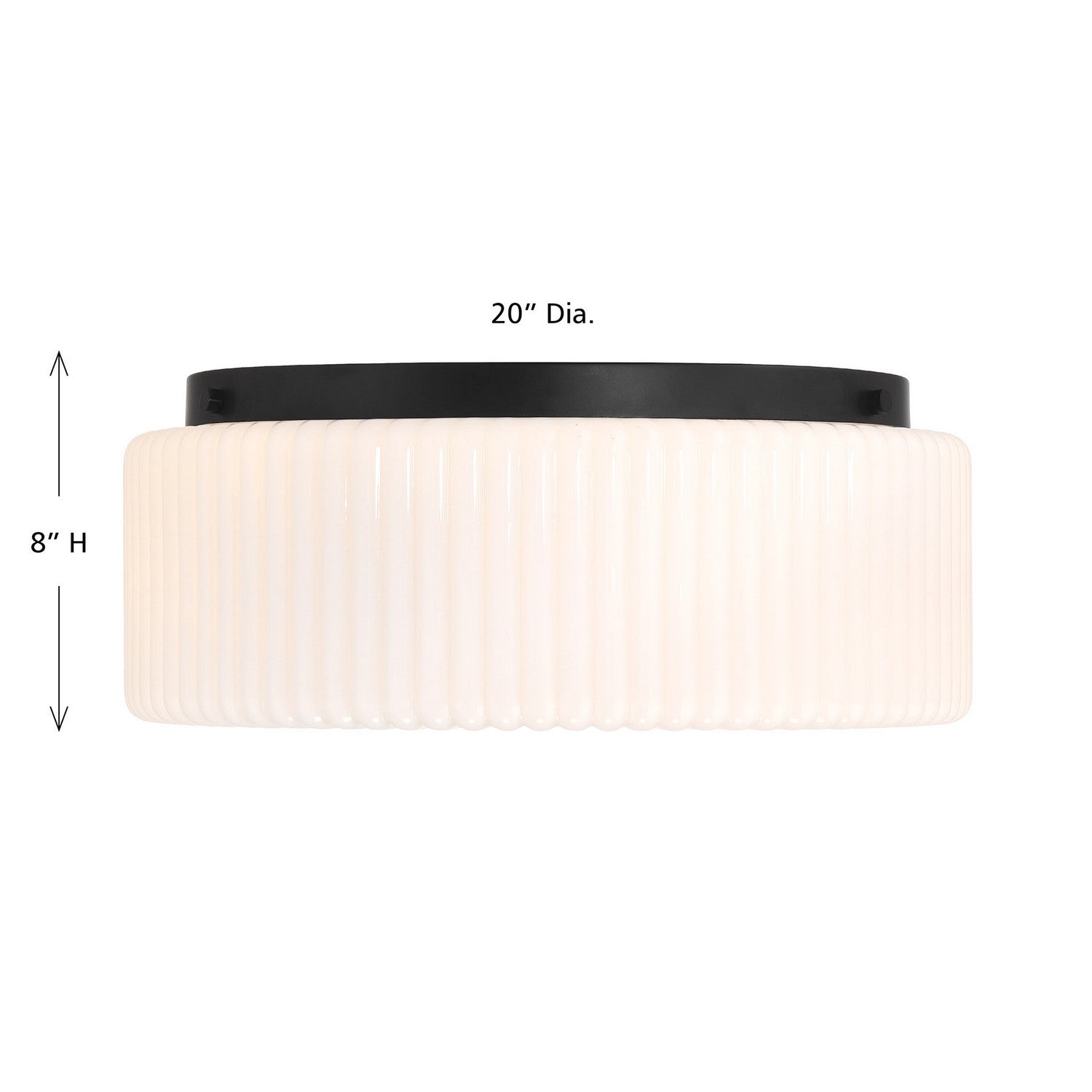 Savoy House - 6-4187-4-89 - Four Light Flush Mount - Edgemont - Matte Black