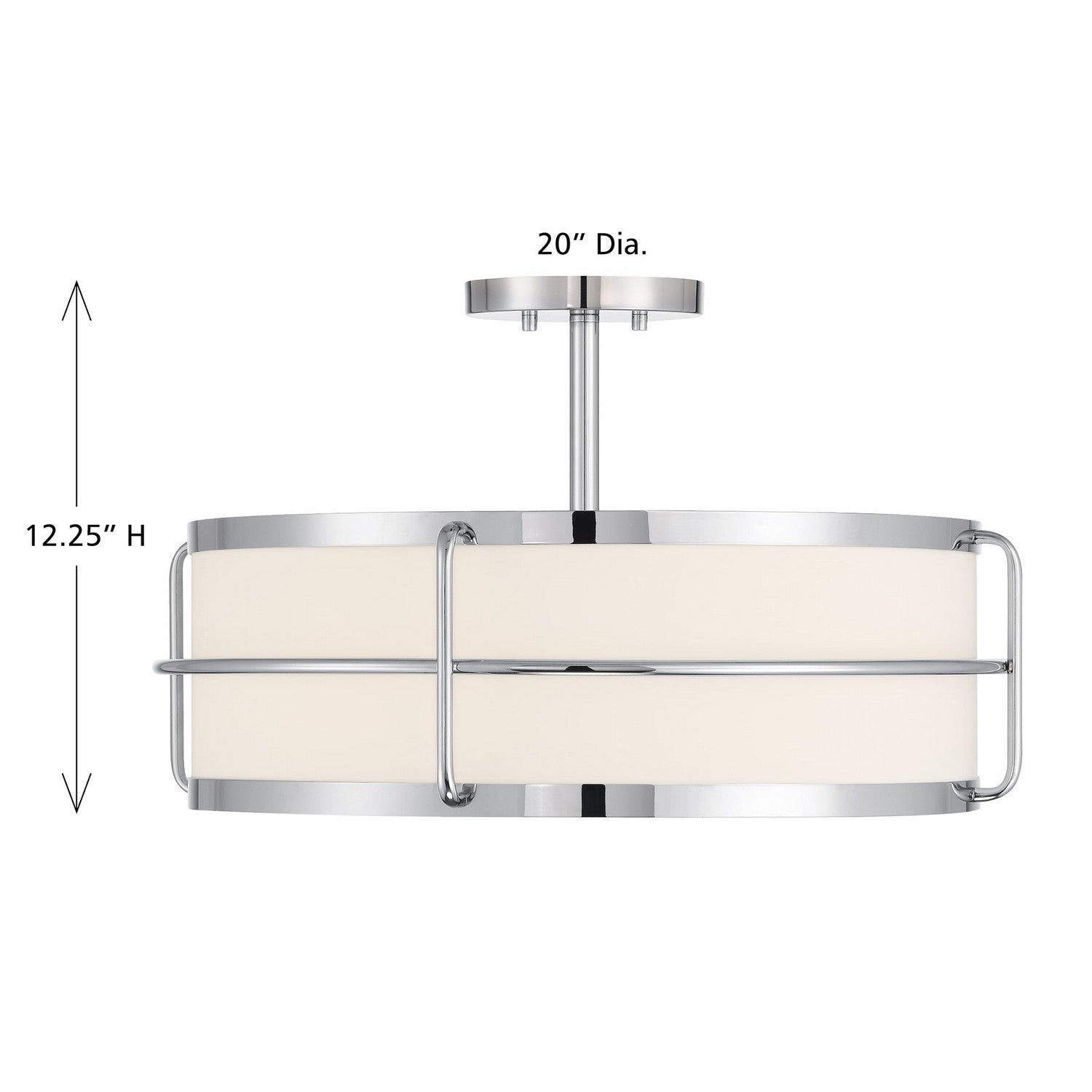 Savoy House - 6-4193-4-11 - Four Light Semi-Flush Mount - Chauncey - Chrome