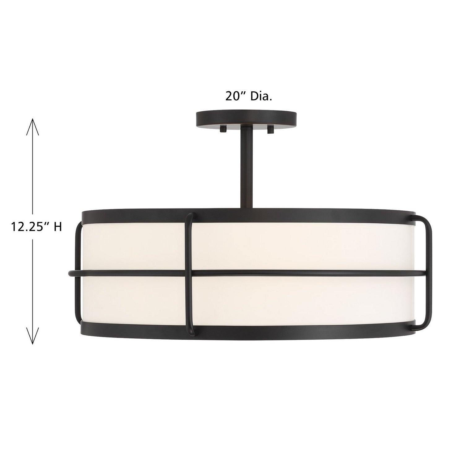 Savoy House - 6-4193-4-89 - Four Light Semi-Flush Mount - Chauncey - Matte Black