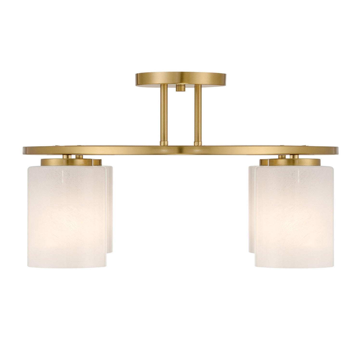 Savoy House - 6-4693-4-322 - Four Light Semi-Flush Mount - Herron - Warm Brass