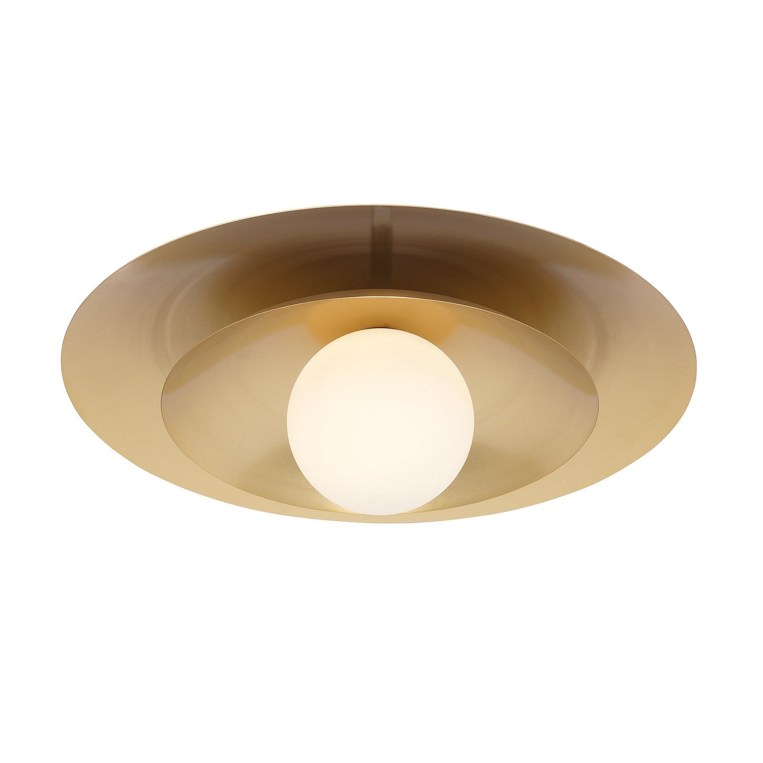 Savoy House - 6-5564-1-322 - One Light Semi-Flush Mount - Sherrer - Warm Brass