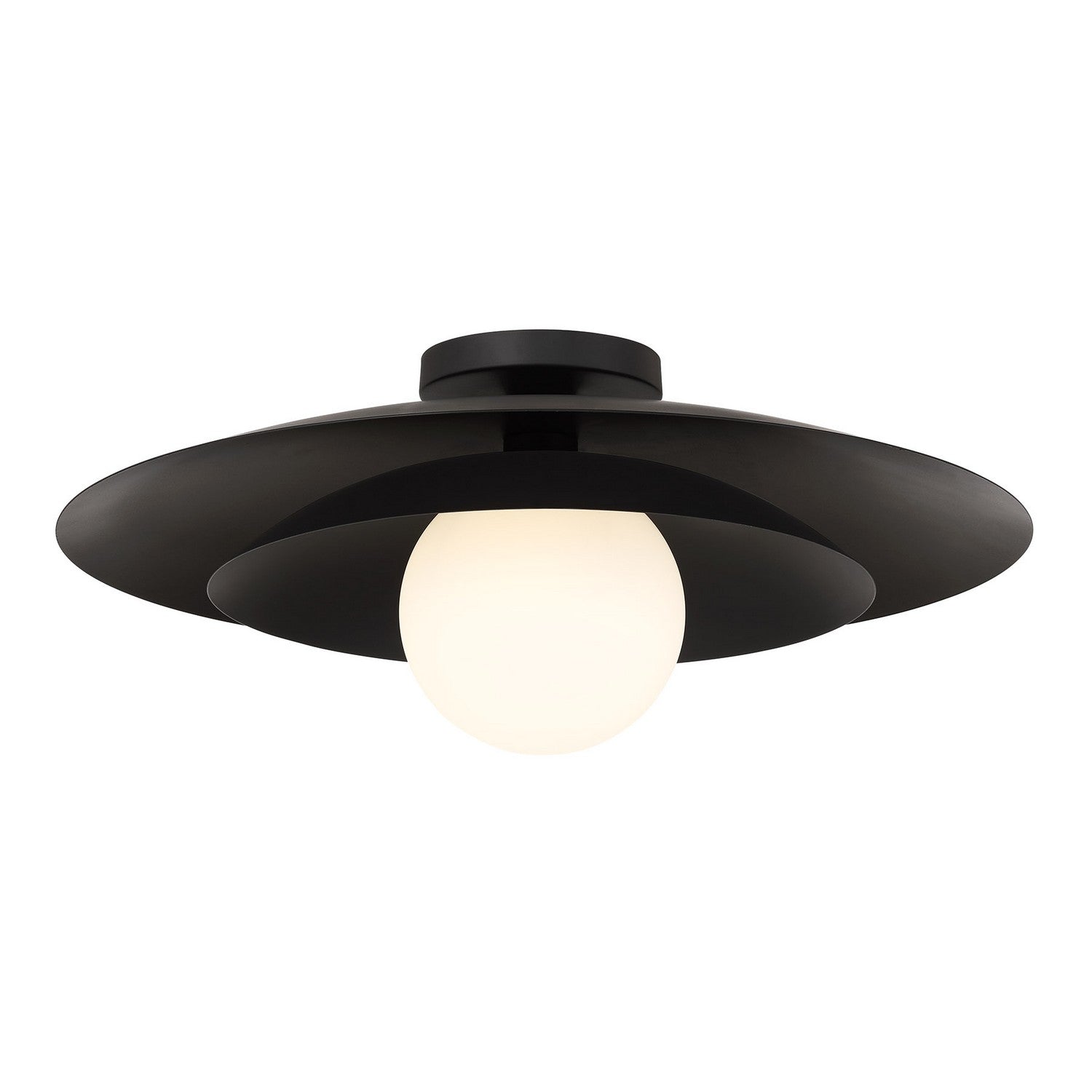 Savoy House - 6-5564-1-89 - One Light Semi-Flush Mount - Sherrer - Matte Black