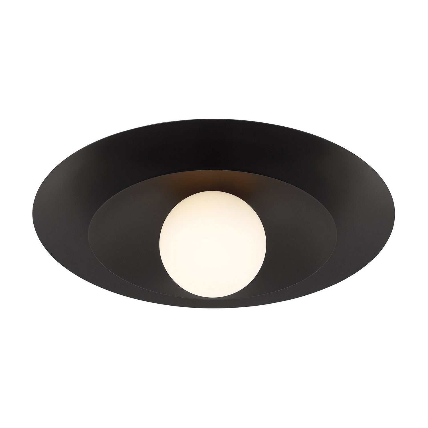 Savoy House - 6-5564-1-89 - One Light Semi-Flush Mount - Sherrer - Matte Black