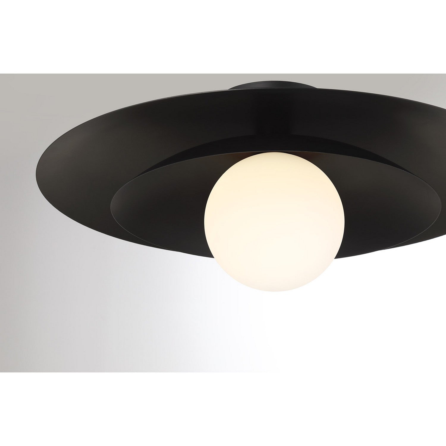 Savoy House - 6-5564-1-89 - One Light Semi-Flush Mount - Sherrer - Matte Black