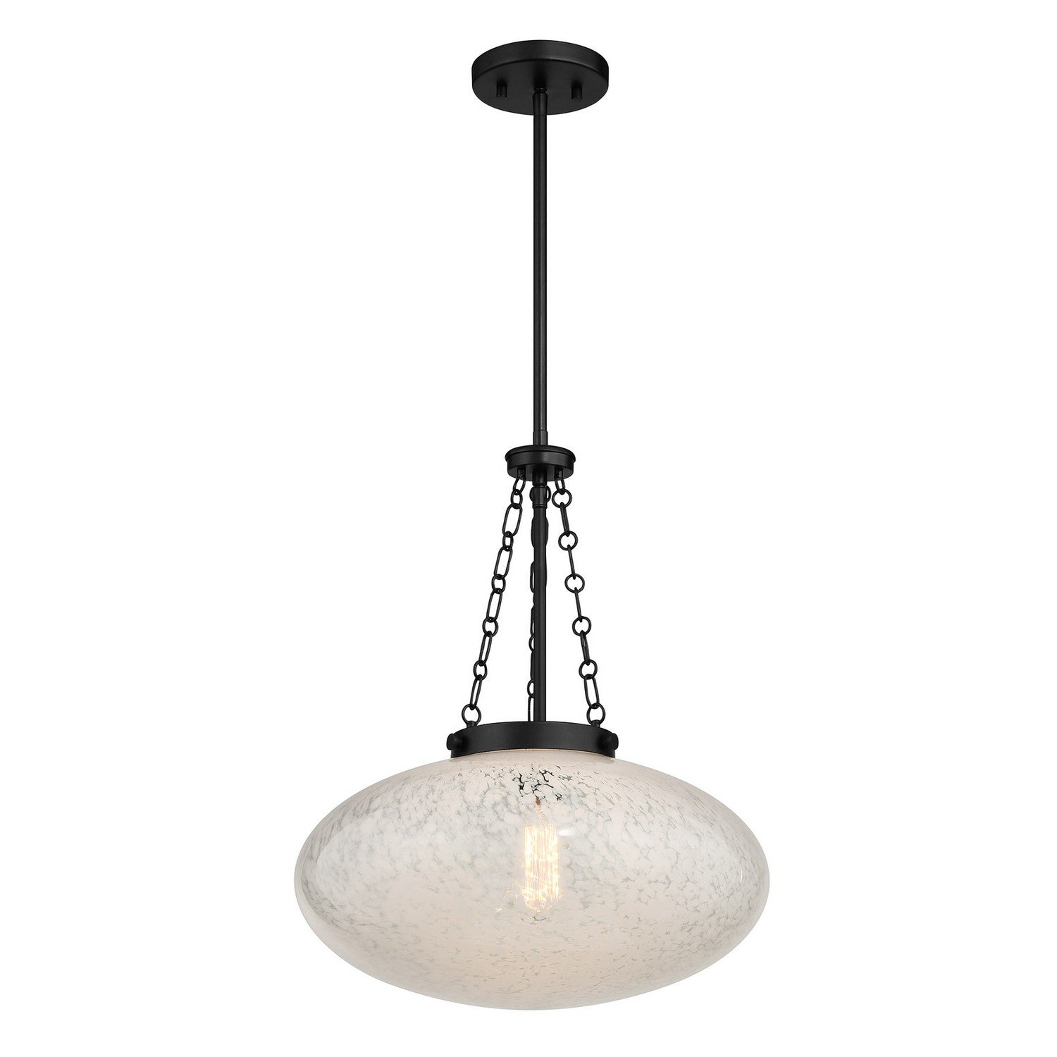 Savoy House - 7-1740-1-89 - One Light Pendant - Willow - Matte Black