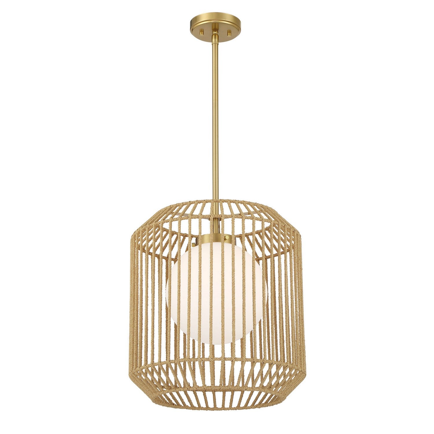 Savoy House - 7-2040-1-322 - One Light Pendant - Pastis - Warm Brass