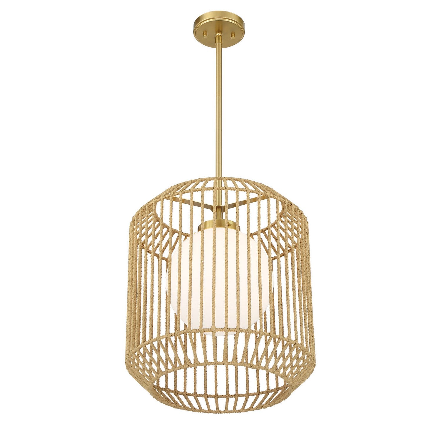 Savoy House - 7-2040-1-322 - One Light Pendant - Pastis - Warm Brass