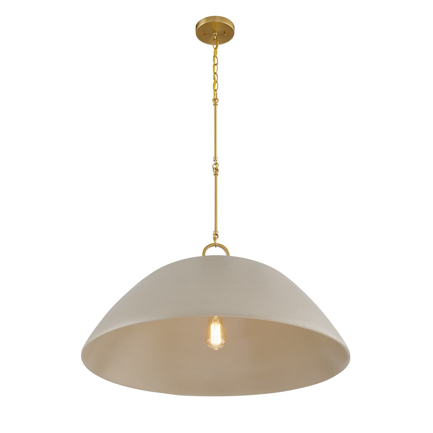 Savoy House - 7-2918-1-156 - One Light Pendant - Alta - Concrete and Brass