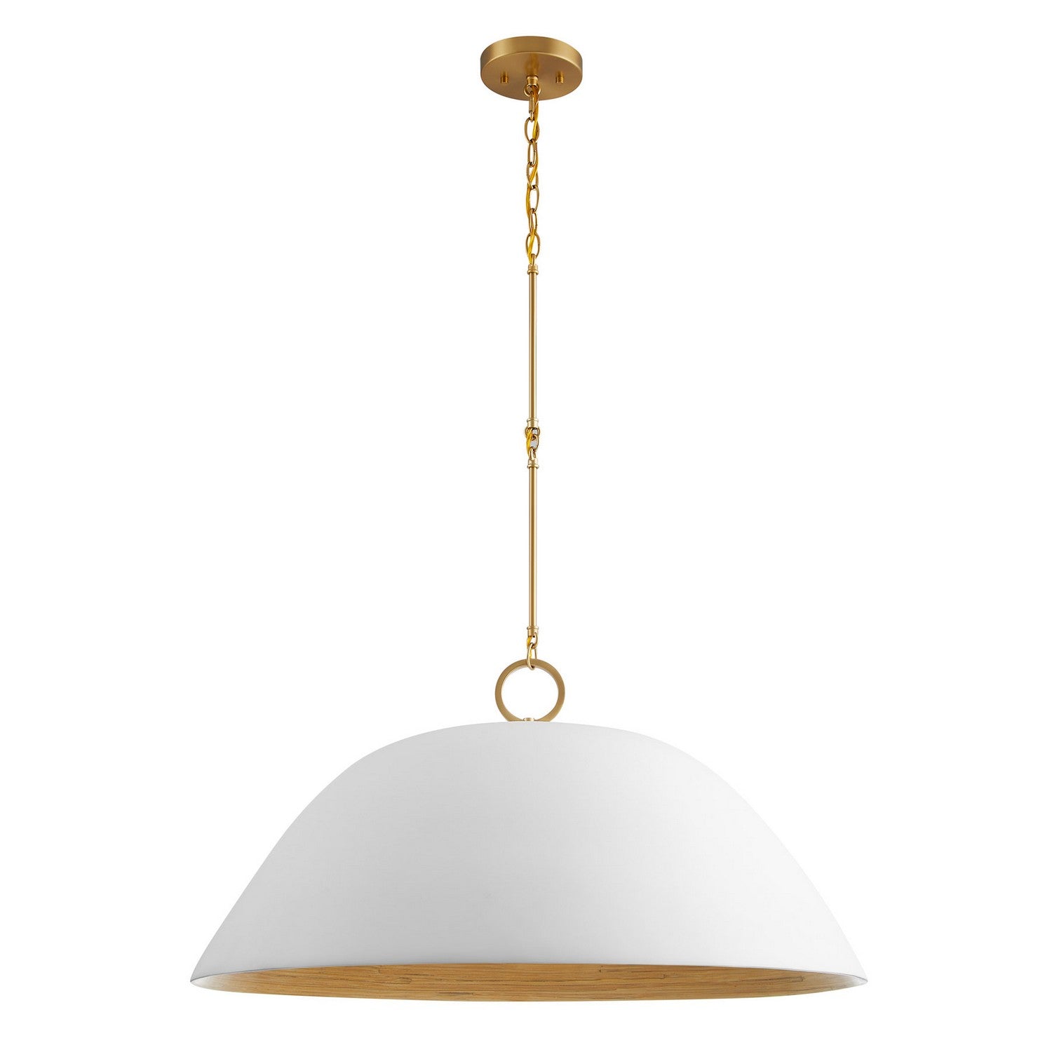 Savoy House - 7-2918-1-157 - One Light Pendant - Alta - White Bisque and Brass