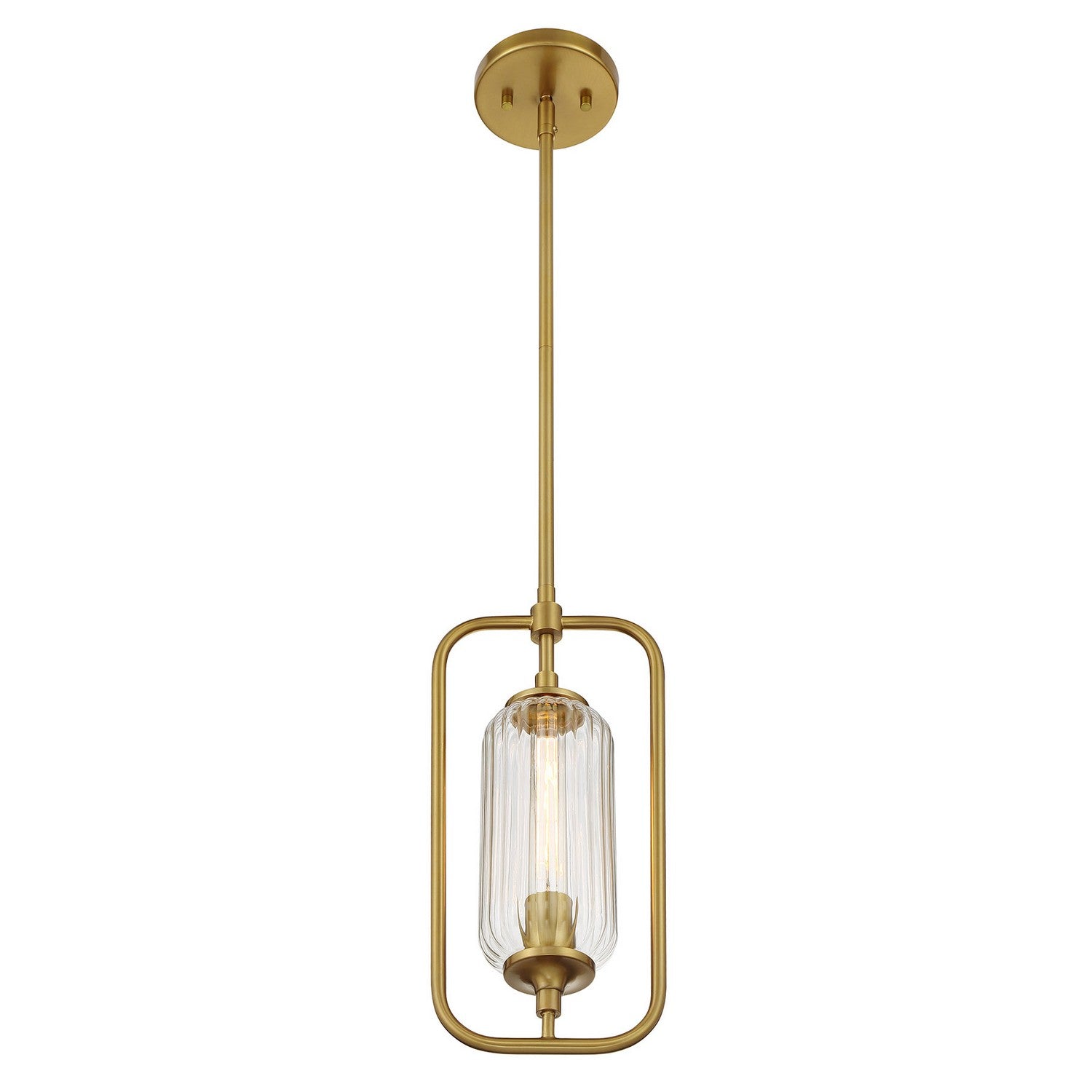Savoy House - 7-3022-1-322 - One Light Mini-Pendant - Holton - Warm Brass