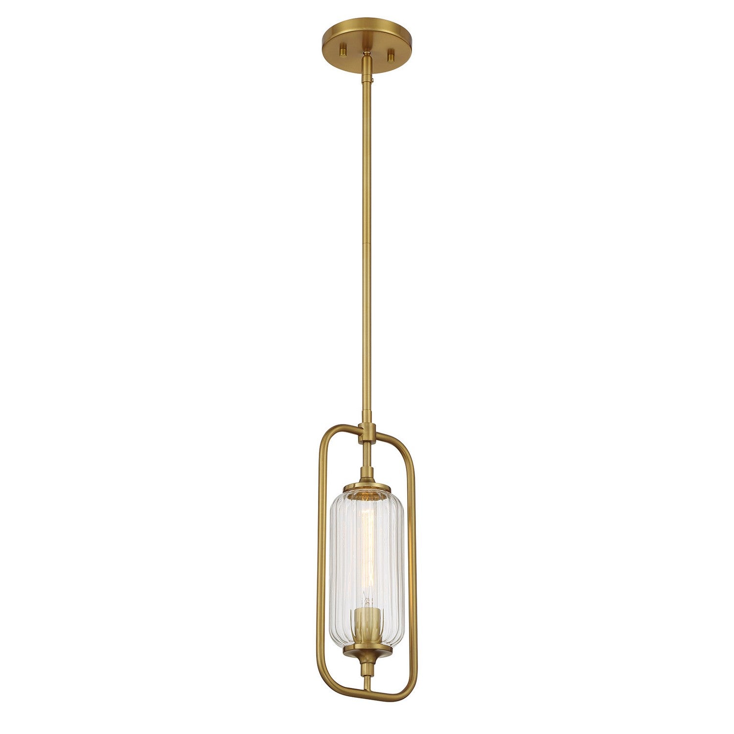 Savoy House - 7-3022-1-322 - One Light Mini-Pendant - Holton - Warm Brass
