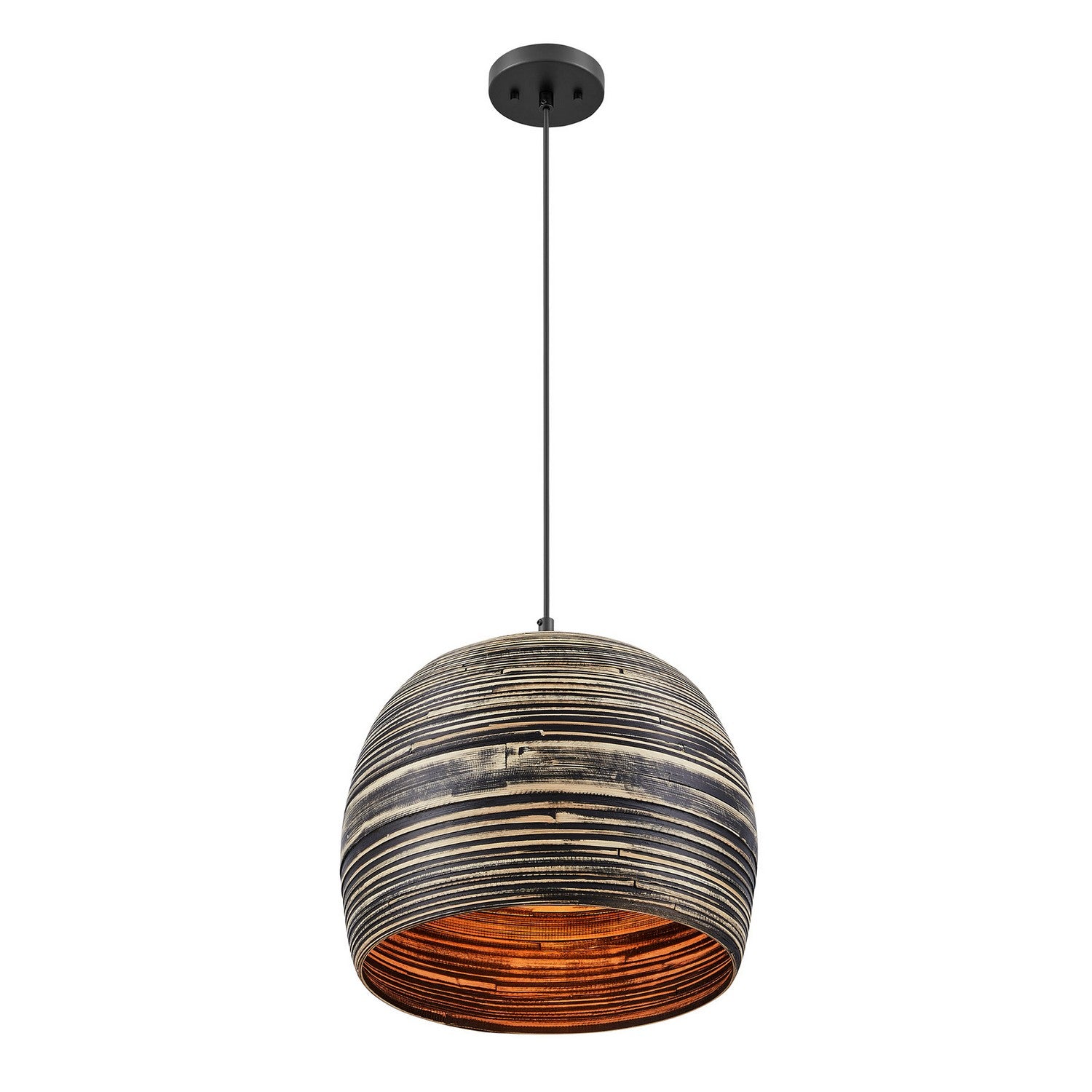 Savoy House - 7-3096-1-202 - One Light Pendant - Jamsen - Black Bamboo