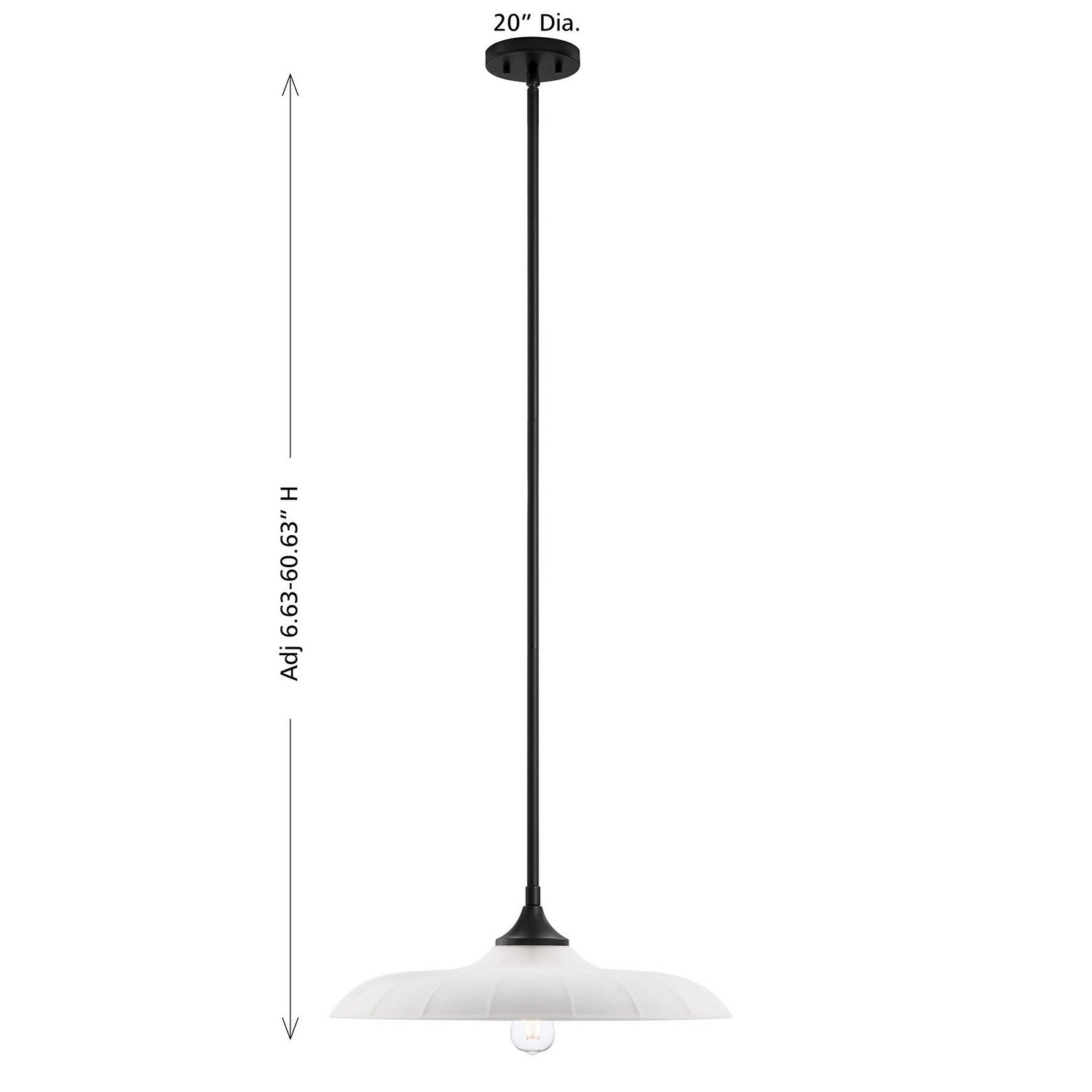Savoy House - 7-4286-1-89 - One Light Pendant - Hadley - Matte Black