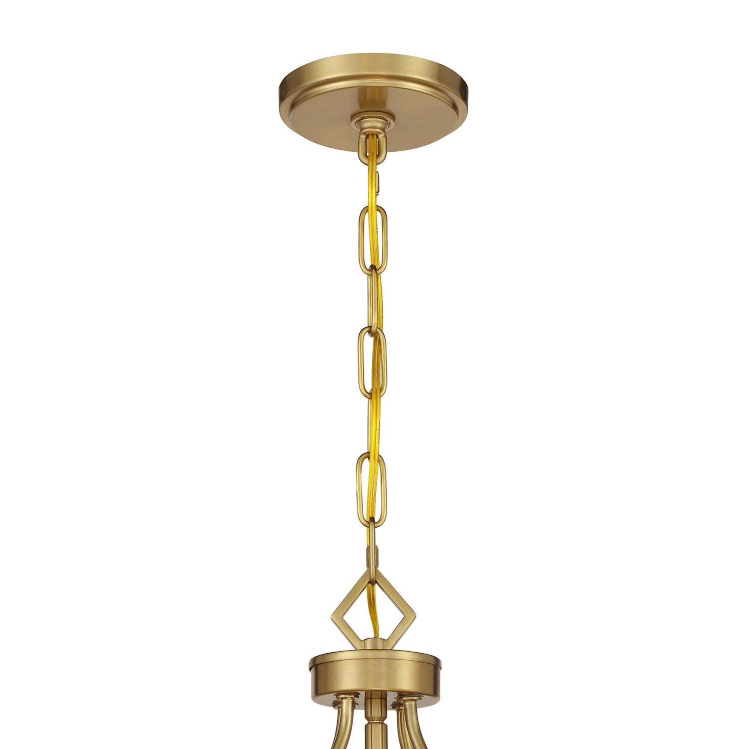 Savoy House - 7-4866-4-143 - Four Light Pendant - Mercer - Matte Black and Warm Brass
