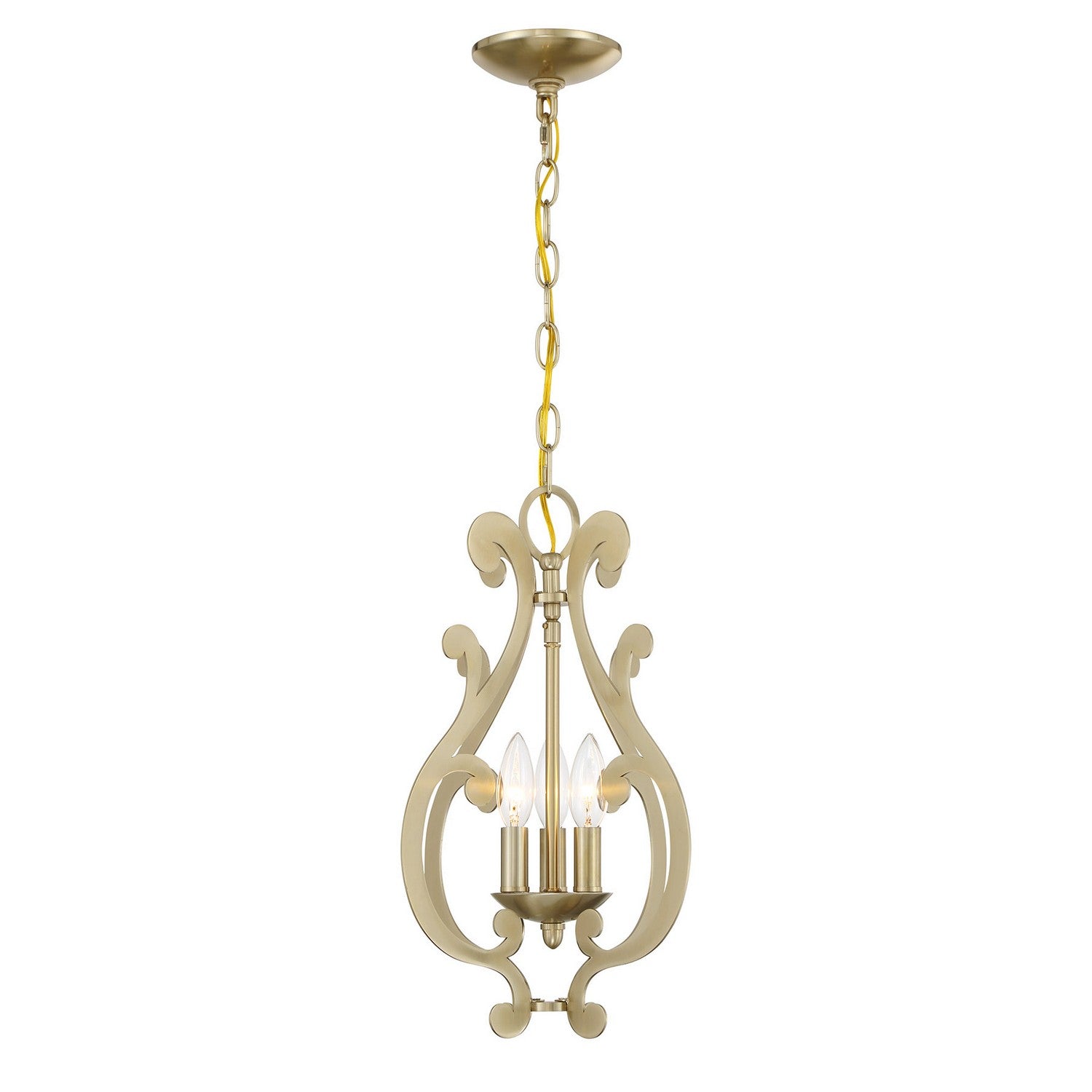 Savoy House - 7-6095-3-127 - Three Light Pendant - Lombard - Noble Brass