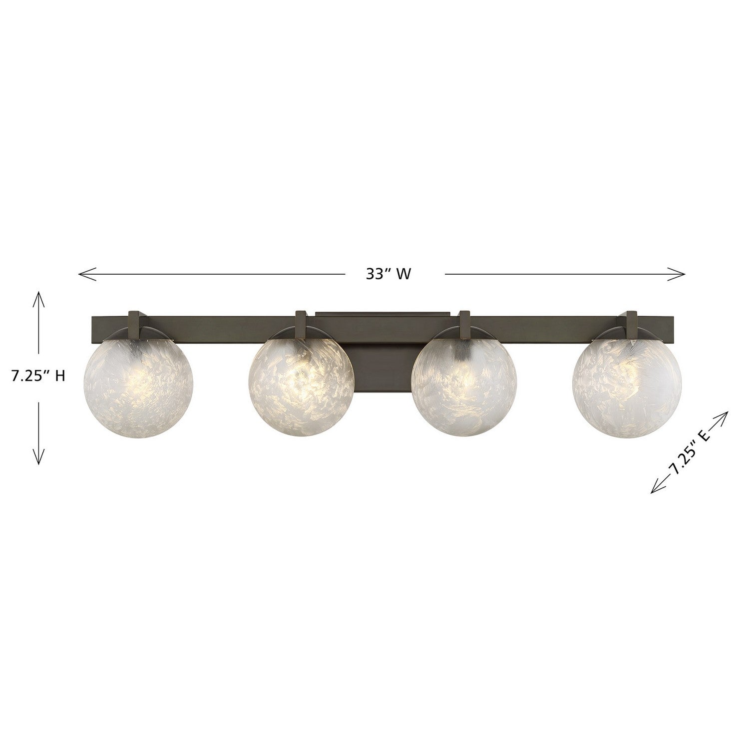 Savoy House - 8-1017-4-15 - Four Light Bathroom Vanity - Darien - Mediterranean Bronze