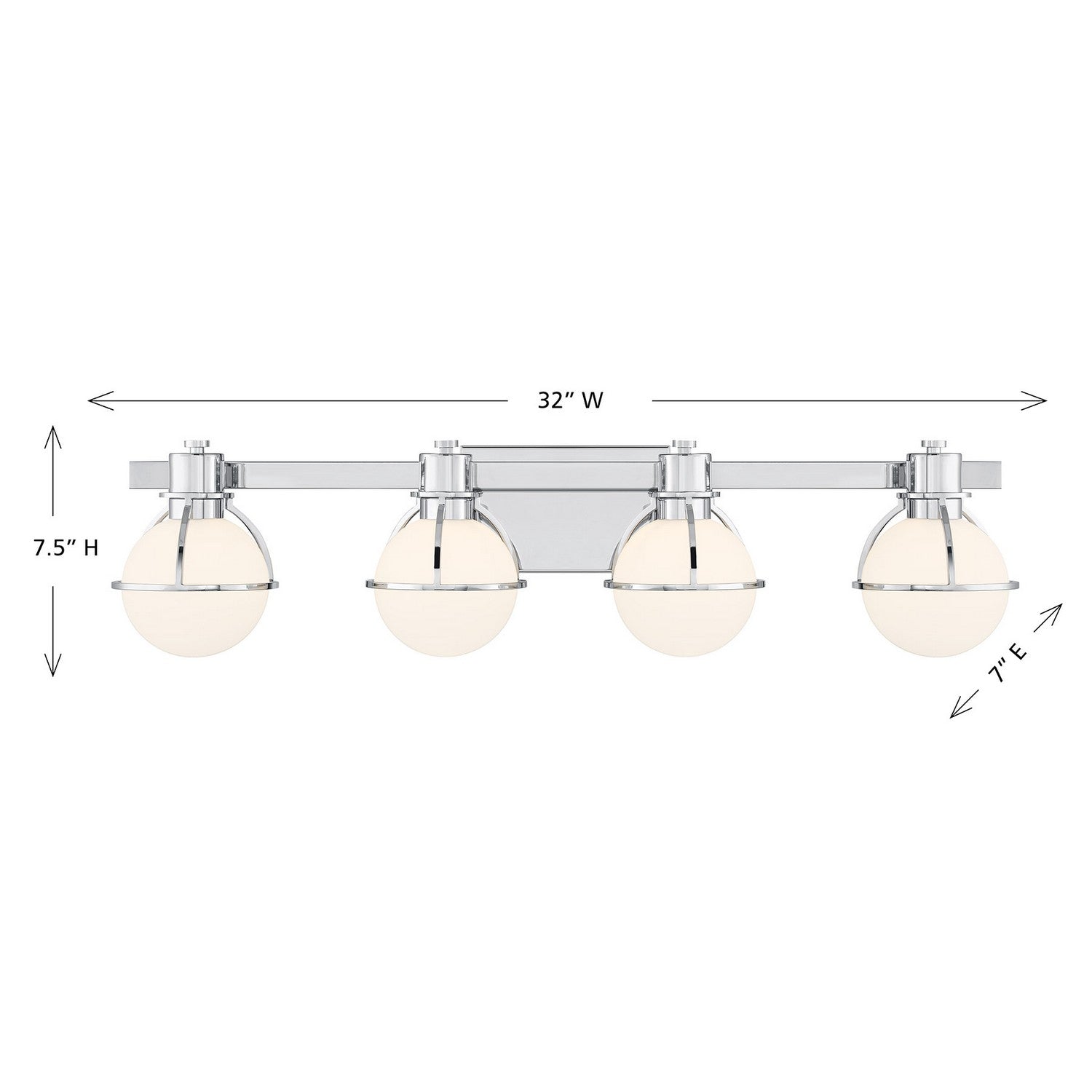 Savoy House - 8-1060-4-11 - Four Light Bathroom Vanity - Pierce - Chrome
