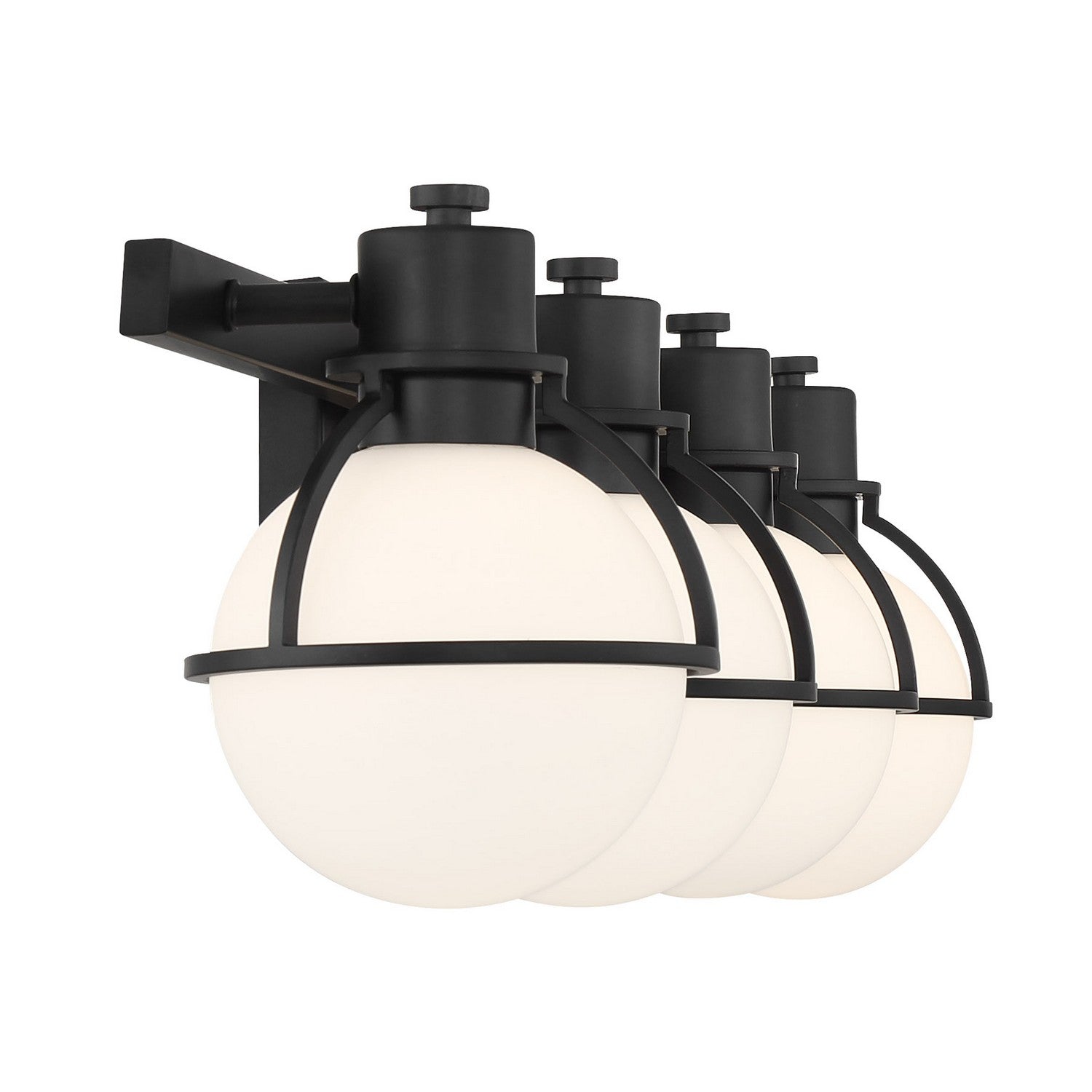 Savoy House - 8-1060-4-BK - Four Light Bathroom Vanity - Pierce - Matte Black