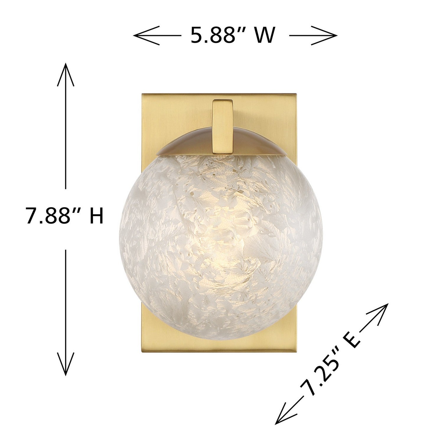 Savoy House - 9-1017-1-322 - One Light Wall Sconce - Darien - Warm Brass