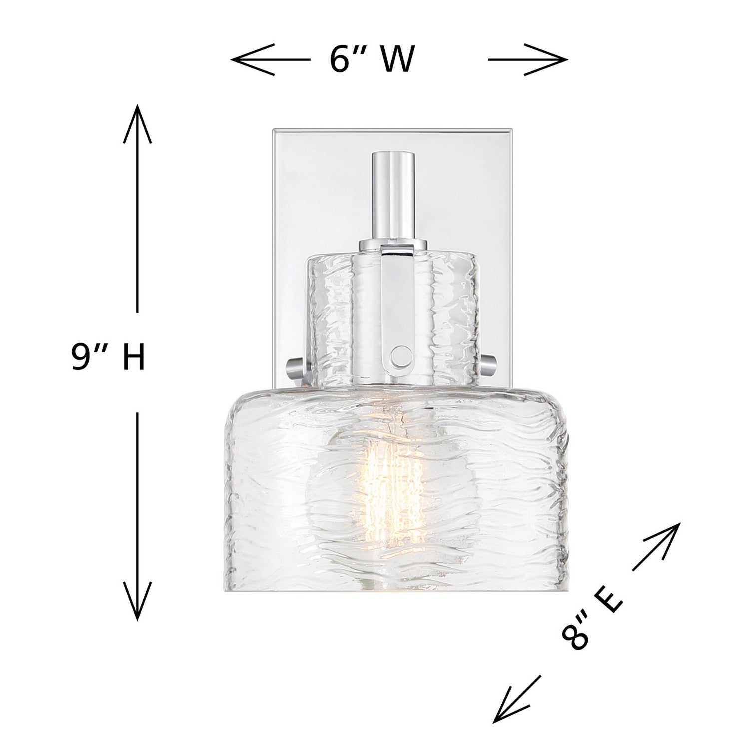 Savoy House - 9-1030-1-11 - One Light Wall Sconce - Dover - Chrome