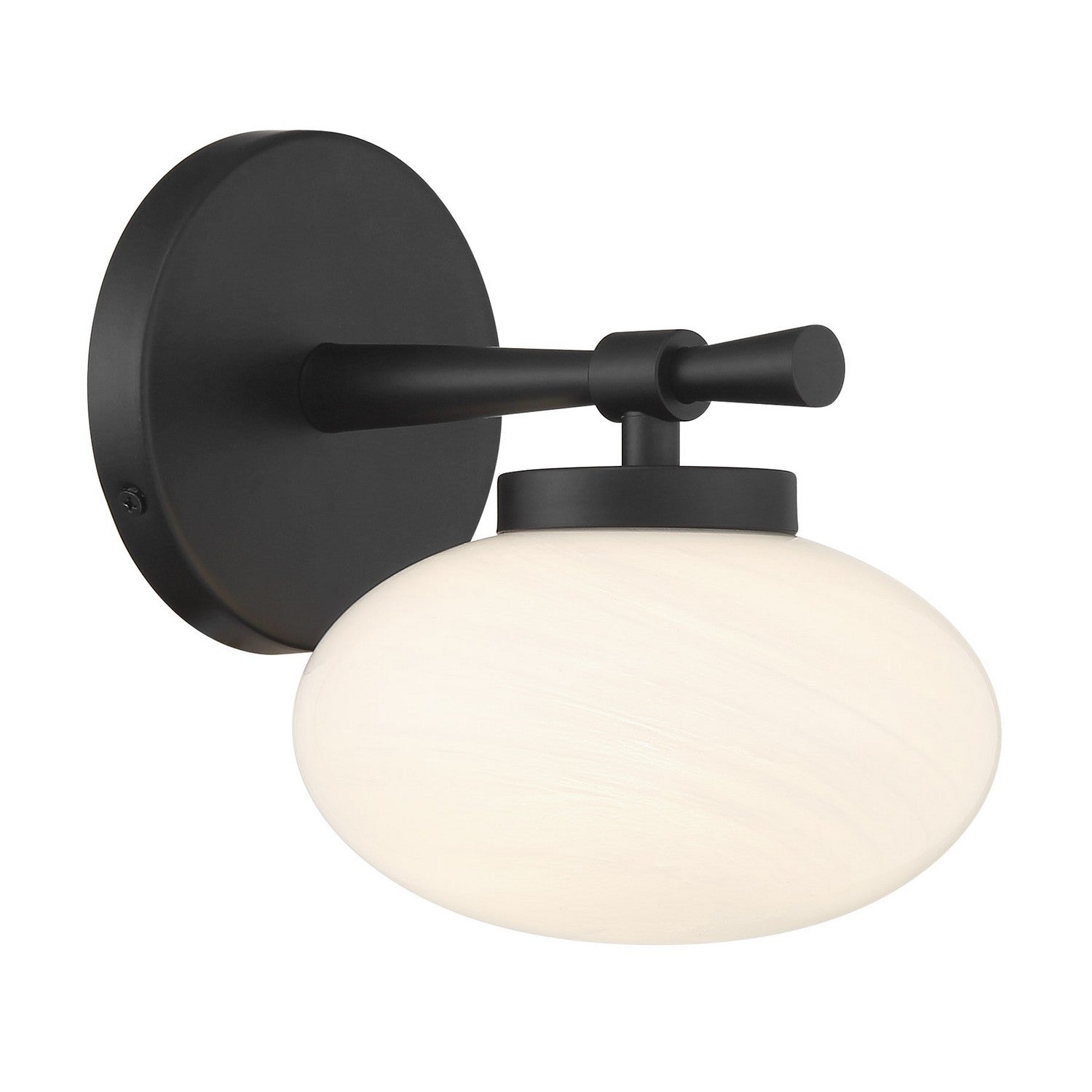Savoy House - 9-1050-1-BK - One Light Wall Sconce - Barrow - Matte Black