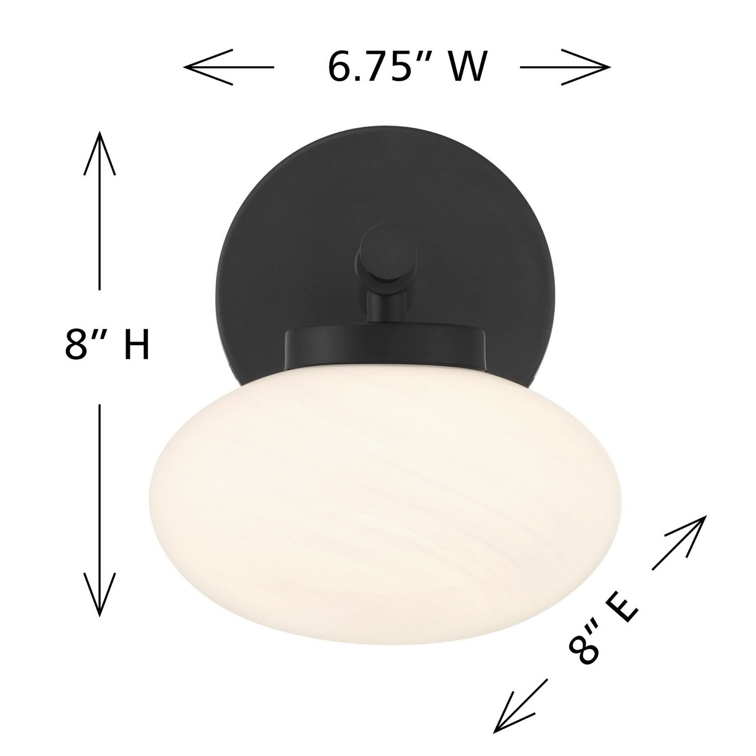 Savoy House - 9-1050-1-BK - One Light Wall Sconce - Barrow - Matte Black