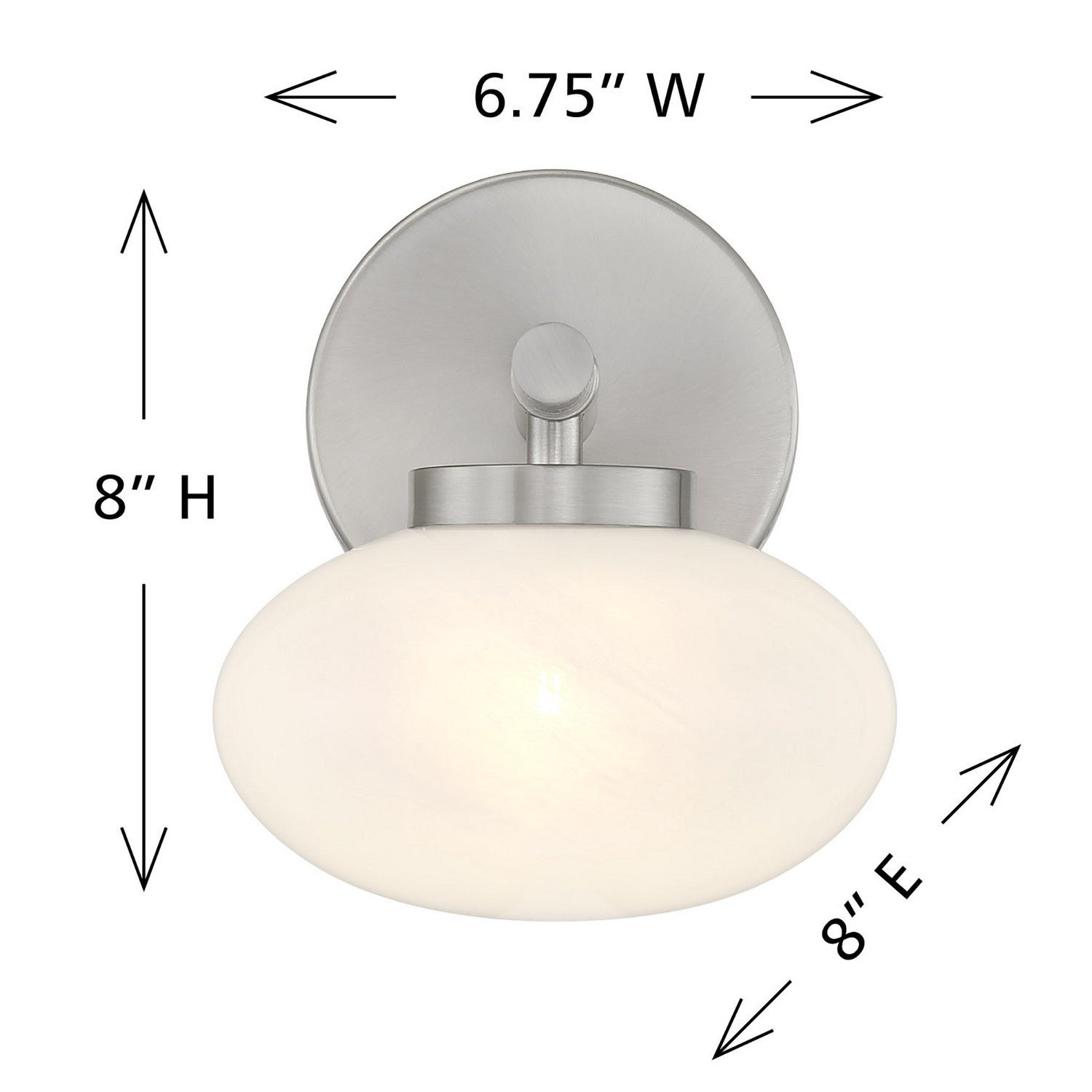 Savoy House - 9-1050-1-SN - One Light Wall Sconce - Barrow - Satin Nickel