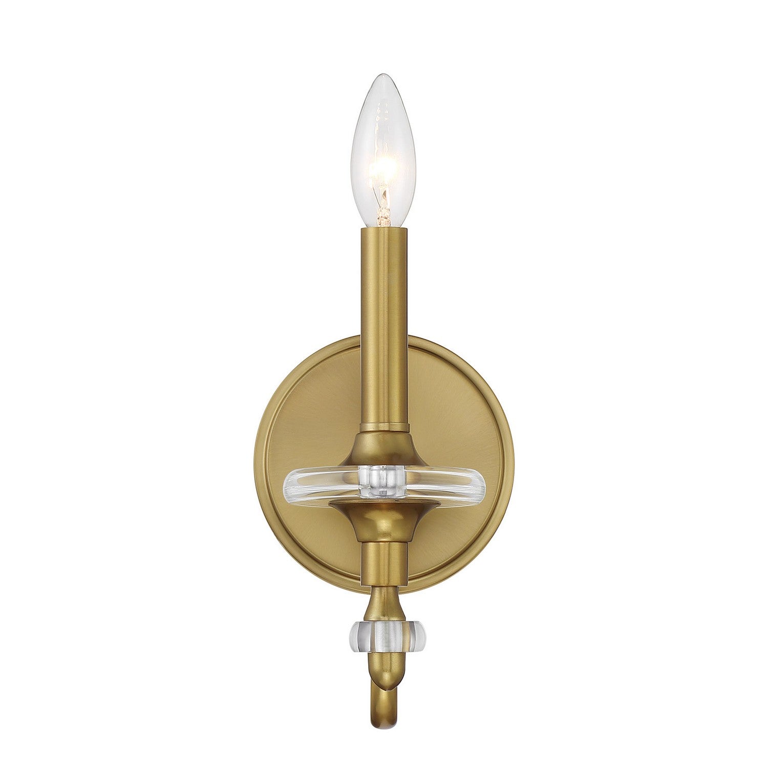 Savoy House - 9-1360-1-322 - One Light Wall Sconce - Champlain - Warm Brass
