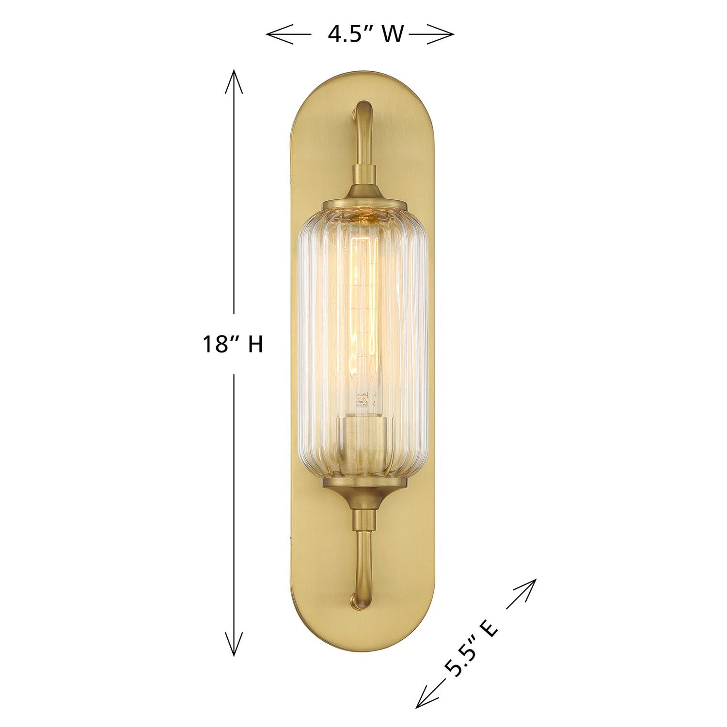 Savoy House - 9-3024-1-322 - One Light Wall Sconce - Holton - Warm Brass