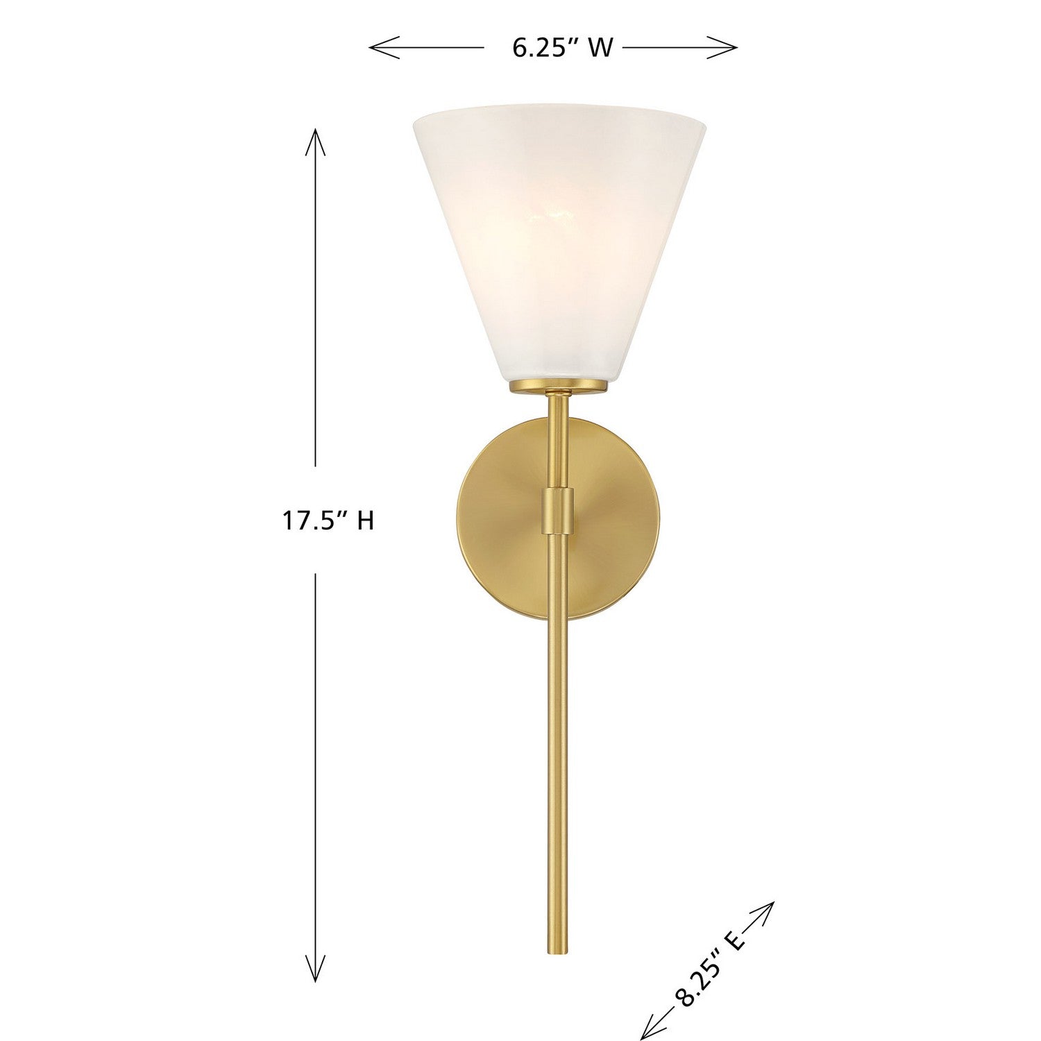 Savoy House - 9-4010-1-322 - One Light Wall Sconce - Blair - Warm Brass