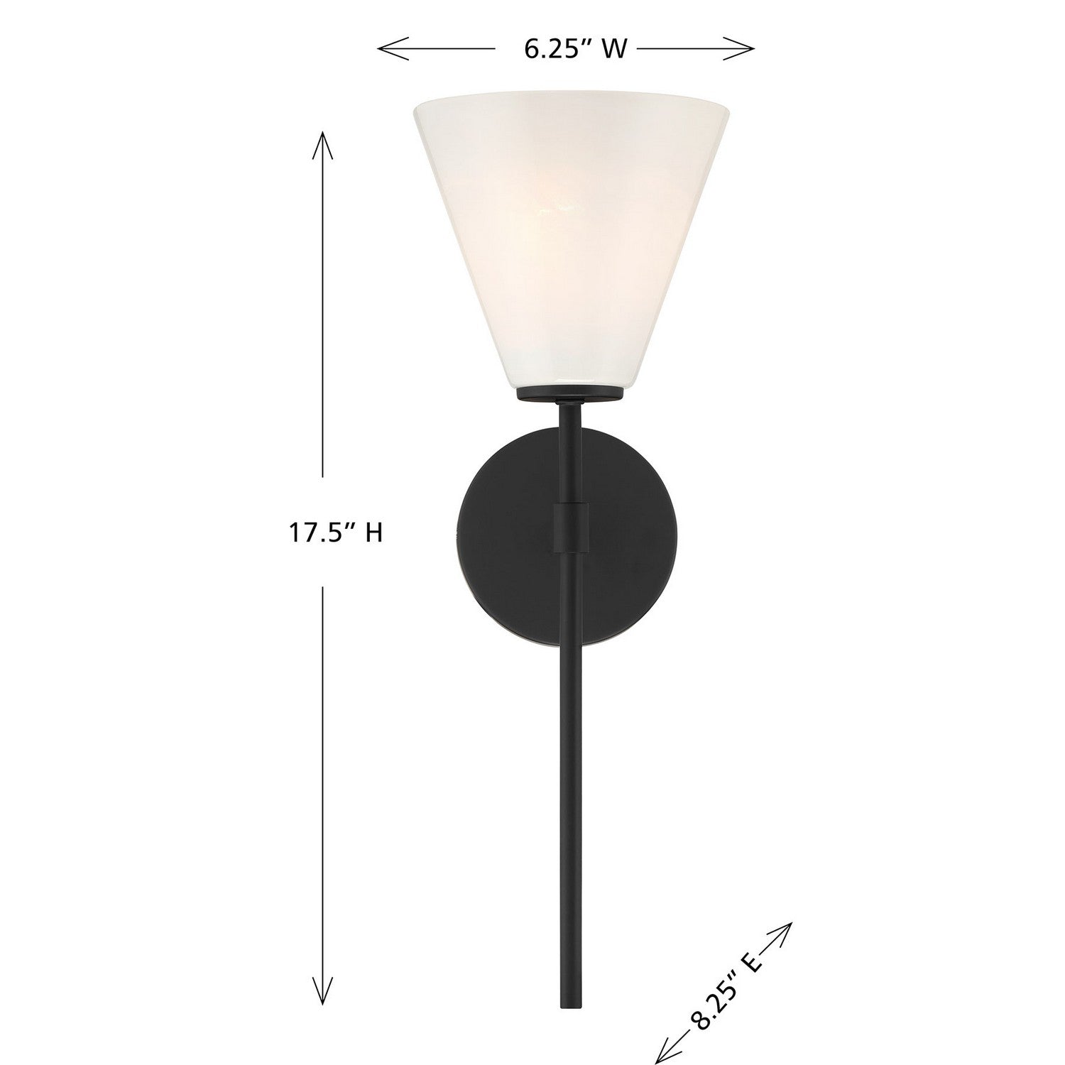 Savoy House - 9-4010-1-89 - One Light Wall Sconce - Blair - Matte Black