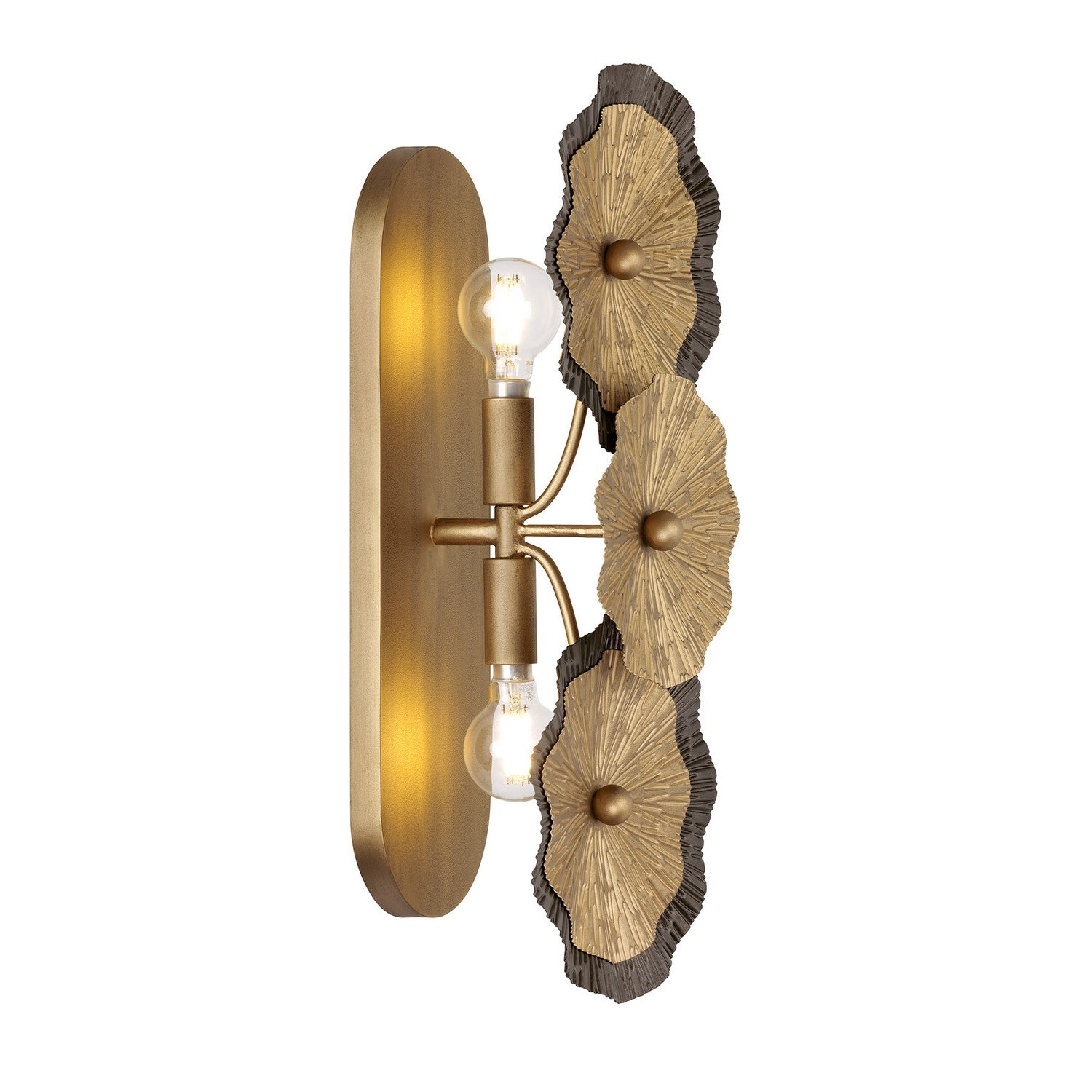 Savoy House - 9-6383-2-61 - Two Light Wall Sconce - Lincoln - Distressed Gold and Bronze