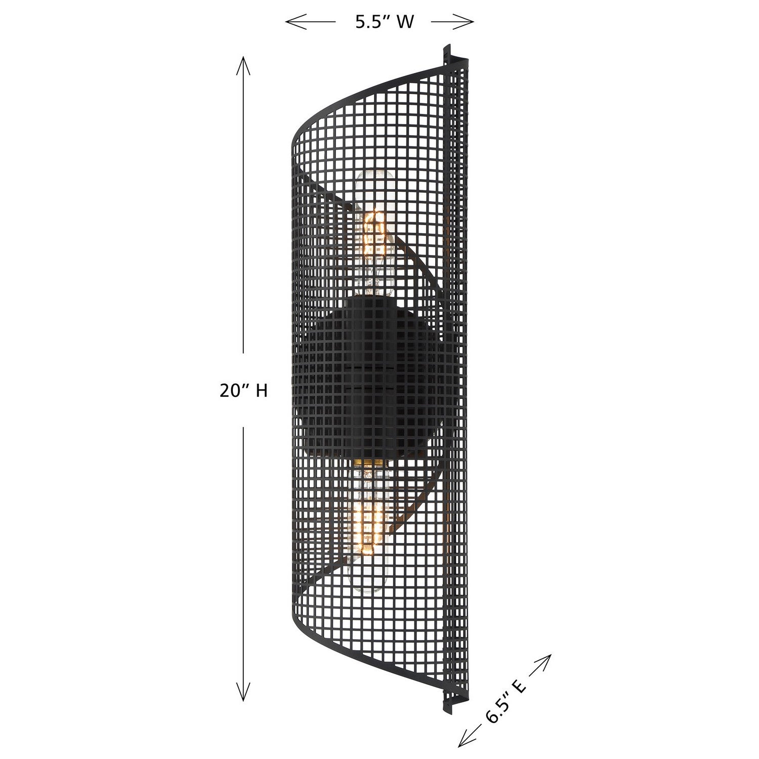 Savoy House - 9-8030-2-89 - Two Light Wall Sconce - Hillbourne - Matte Black