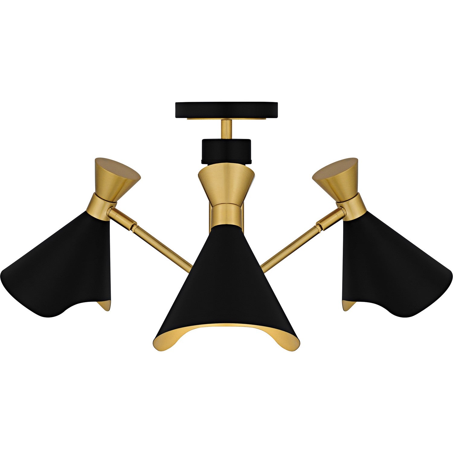 Quoizel - ADN1726MBK - Three Light Semi-Flush Mount - Arden - Matte Black