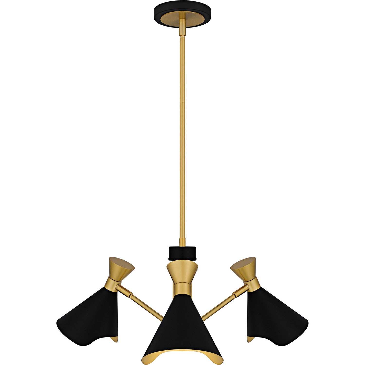 Quoizel - ADN5026MBK - Three Light Chandelier - Arden - Matte Black