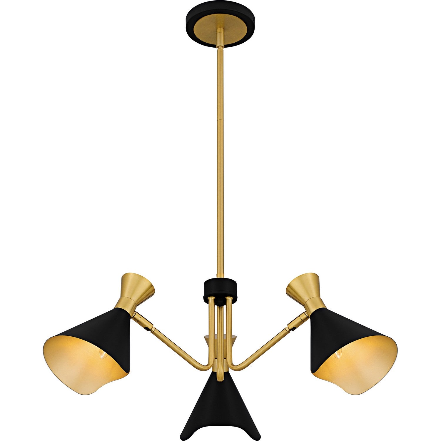 Quoizel - ADN5026MBK - Three Light Chandelier - Arden - Matte Black