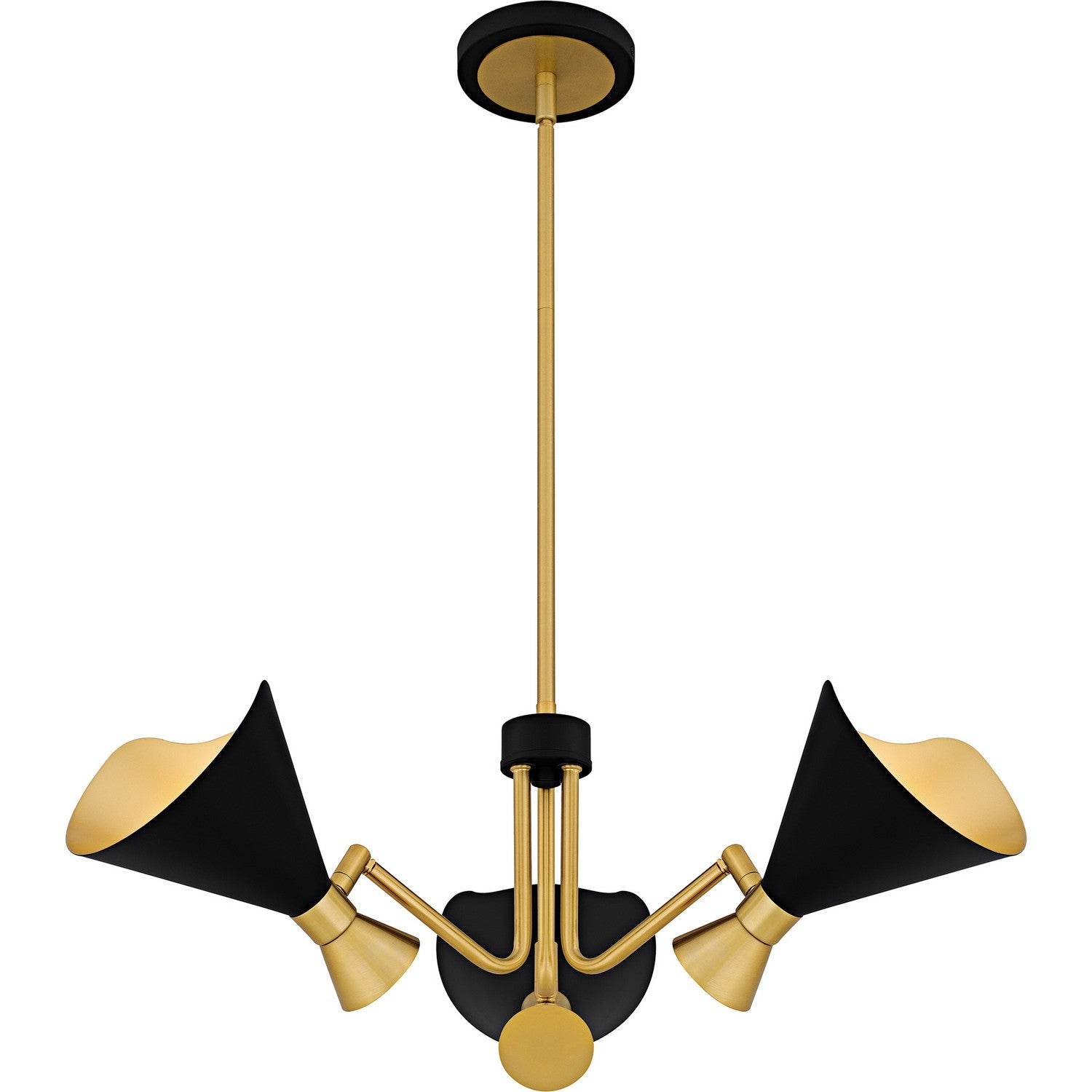 Quoizel - ADN5026MBK - Three Light Chandelier - Arden - Matte Black