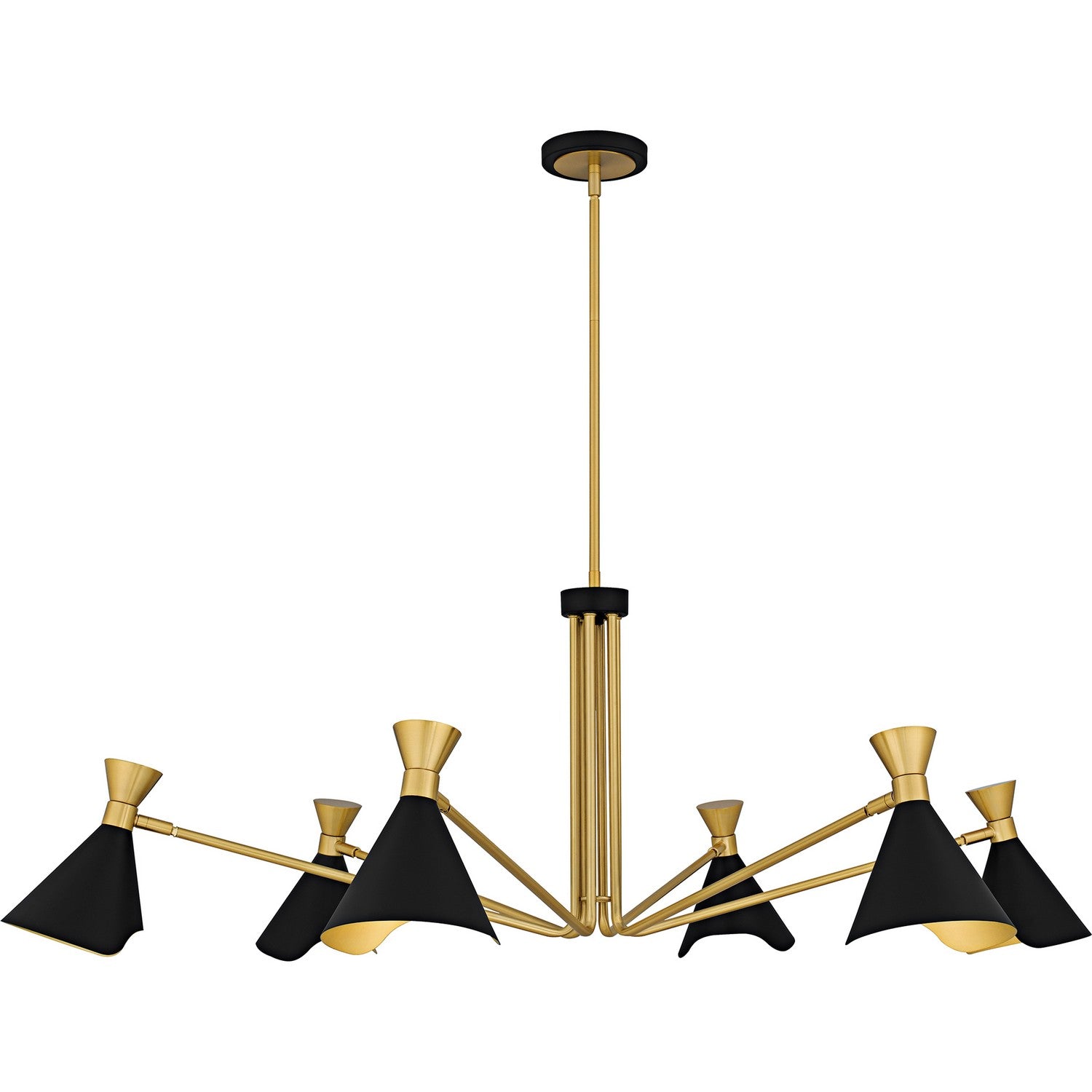 Quoizel - ADN5052MBK - Six Light Chandelier - Arden - Matte Black