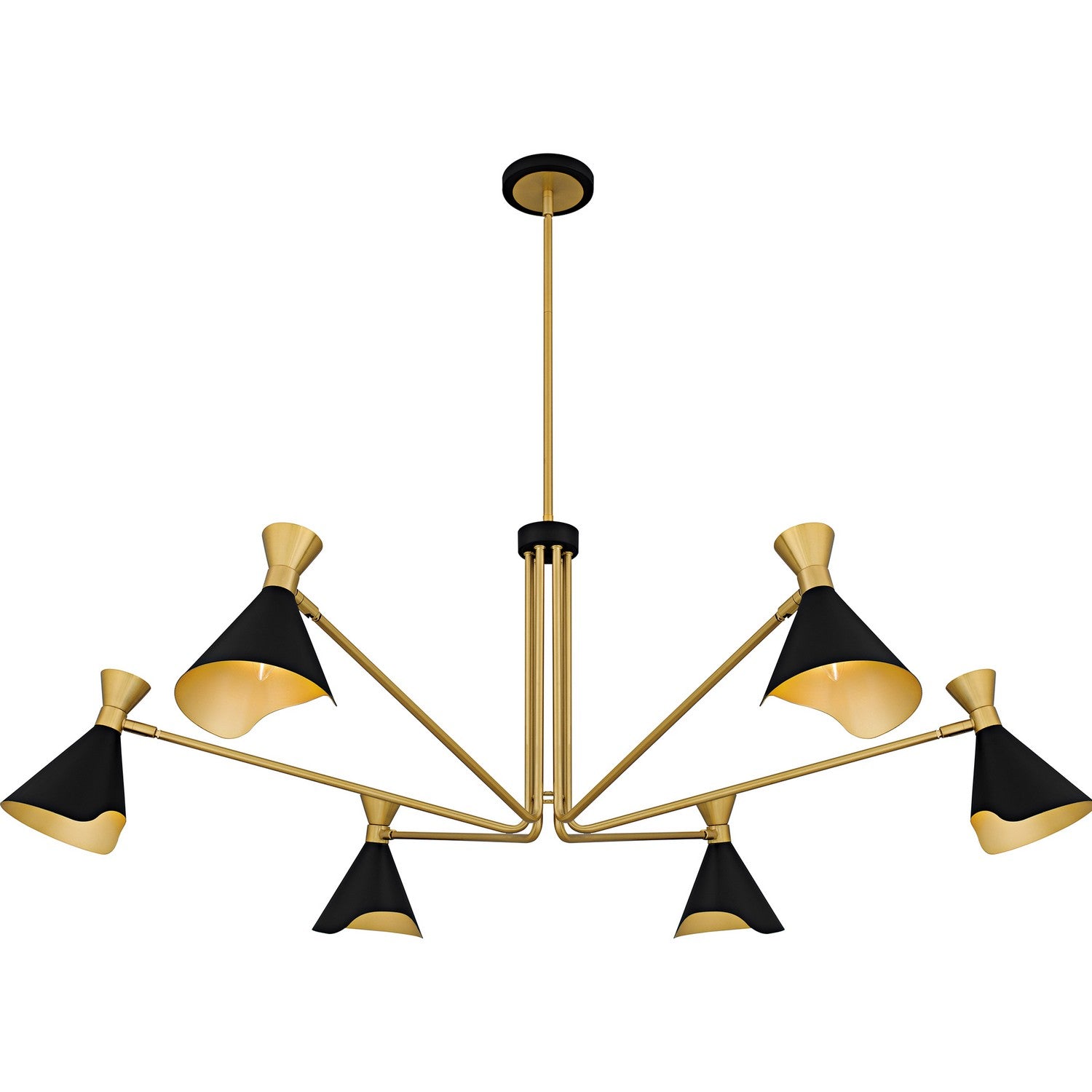 Quoizel - ADN5052MBK - Six Light Chandelier - Arden - Matte Black