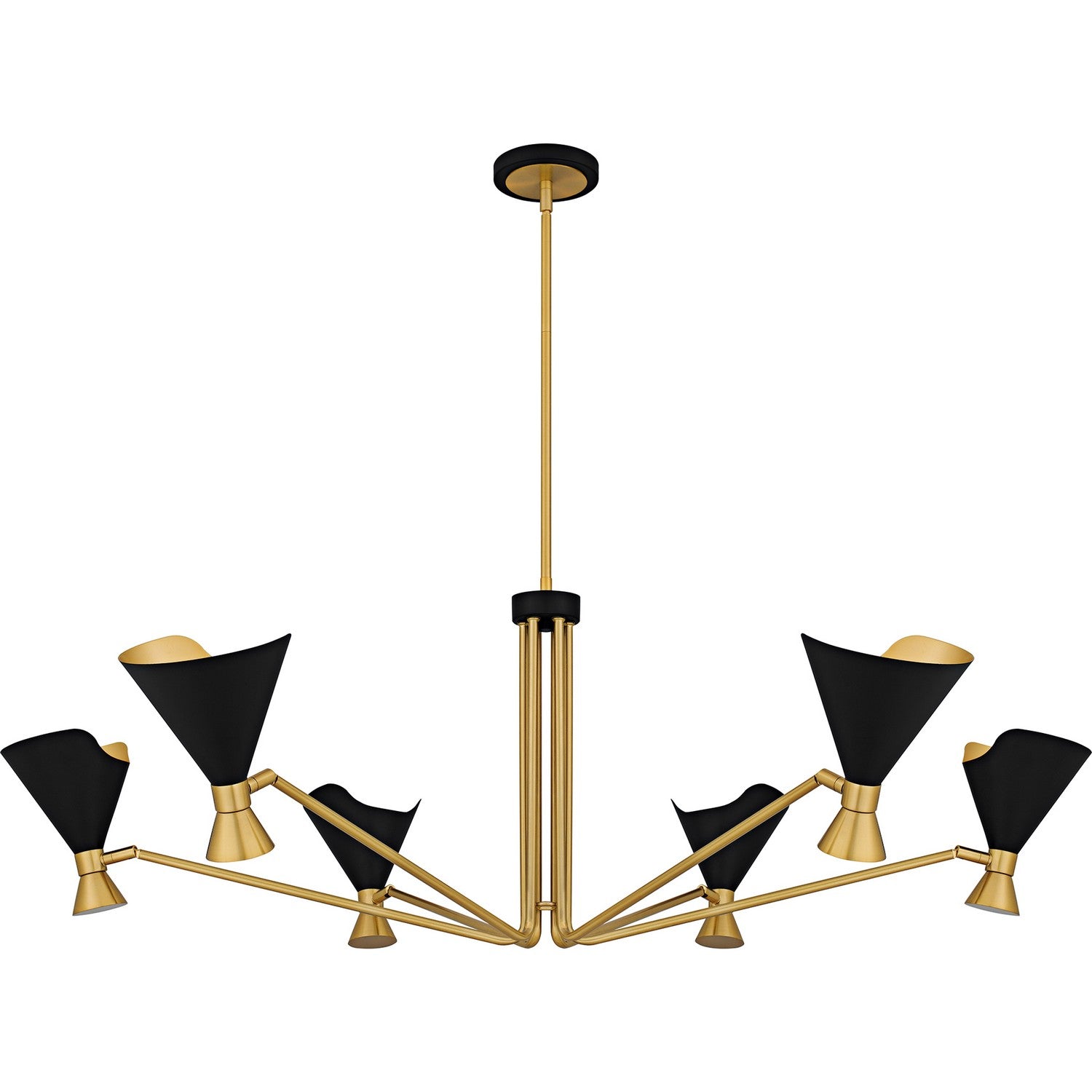 Quoizel - ADN5052MBK - Six Light Chandelier - Arden - Matte Black